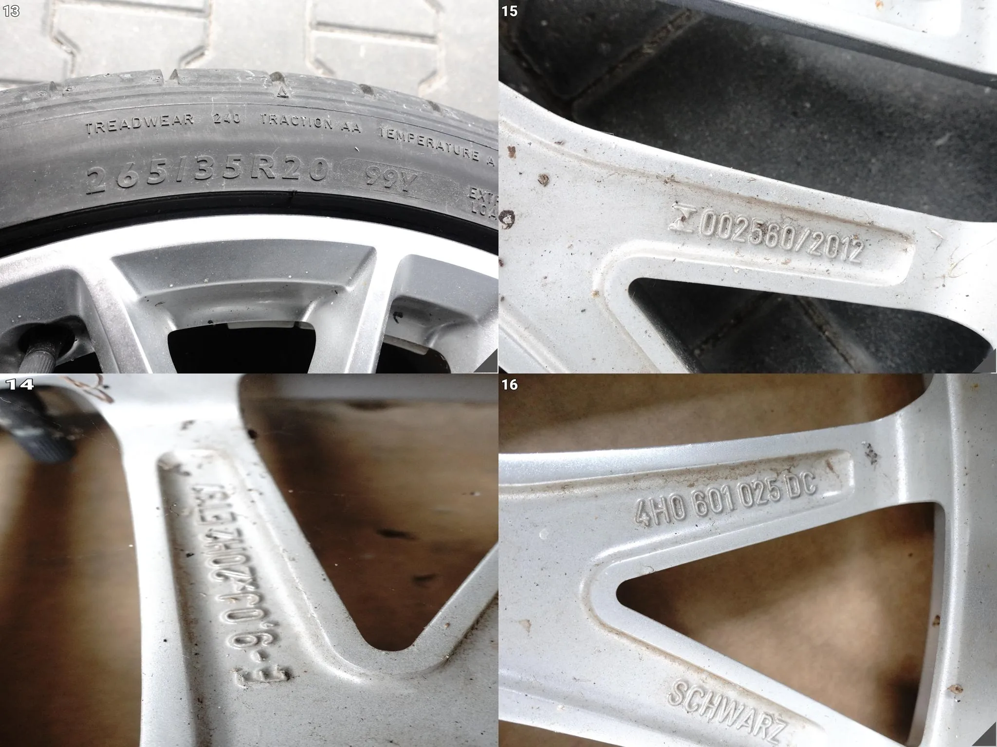 AUDI A7 S7 4G8 C7 A8 S8 4H0 KOŁA FELGI OPONY DUNLOP 265/35 15ROK 9Jx20 ET37 AUDI A7 S7 4G8 C7 A8 S8 4H0 KOŁA FELGI OPONY DUNLOP 265/35 15ROK 9Jx20 ET37 - obrazek 14