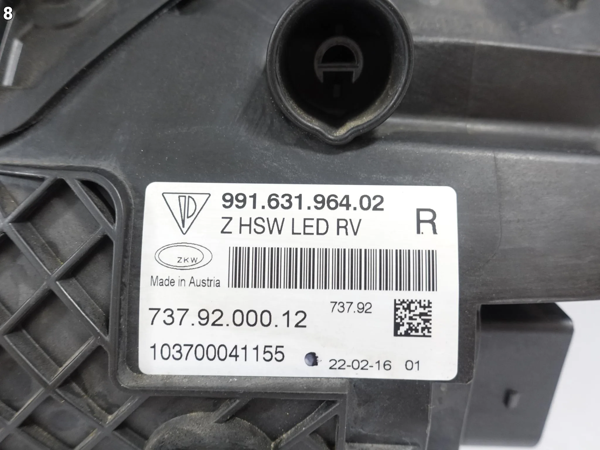 PORSCHE 991 991.1 991.2 GT3 RS GT3RS 15- LAMPA FULL LED BLACK PRAWA EUROPA PORSCHE 991 991.1 991.2 GT3 RS GT3RS 15- LAMPA FULL LED BLACK PRAWA EUROPA - obrazek 9