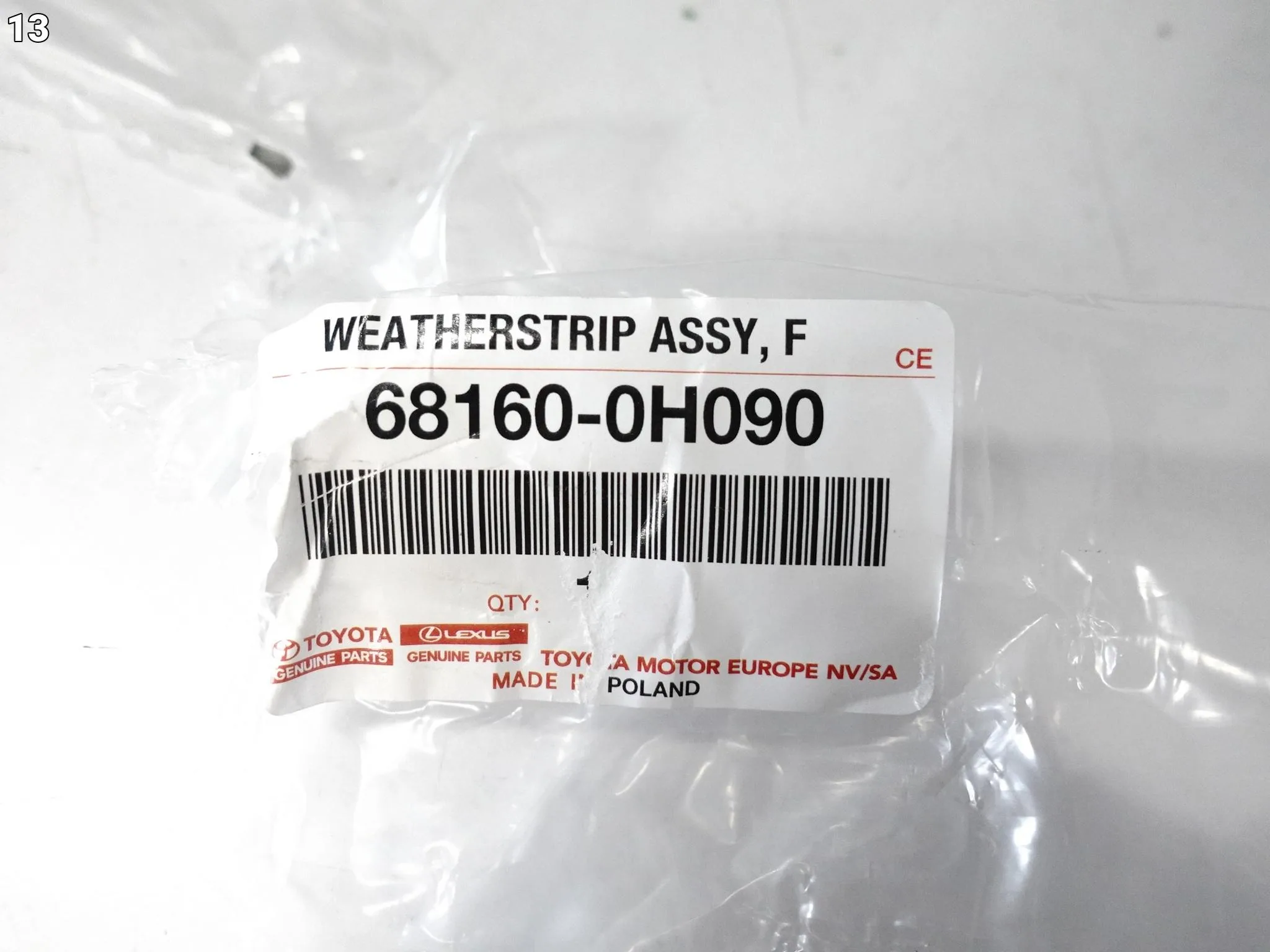 TOYOTA AYGO X AB70 21- LISTWA ZGARNIAJĄCA SZYBY PRZÓD PRAWA 68160-0H090 TOYOTA AYGO X AB70 21- LISTWA ZGARNIAJĄCA SZYBY PRZÓD PRAWA 68160-0H090 - obrazek 14