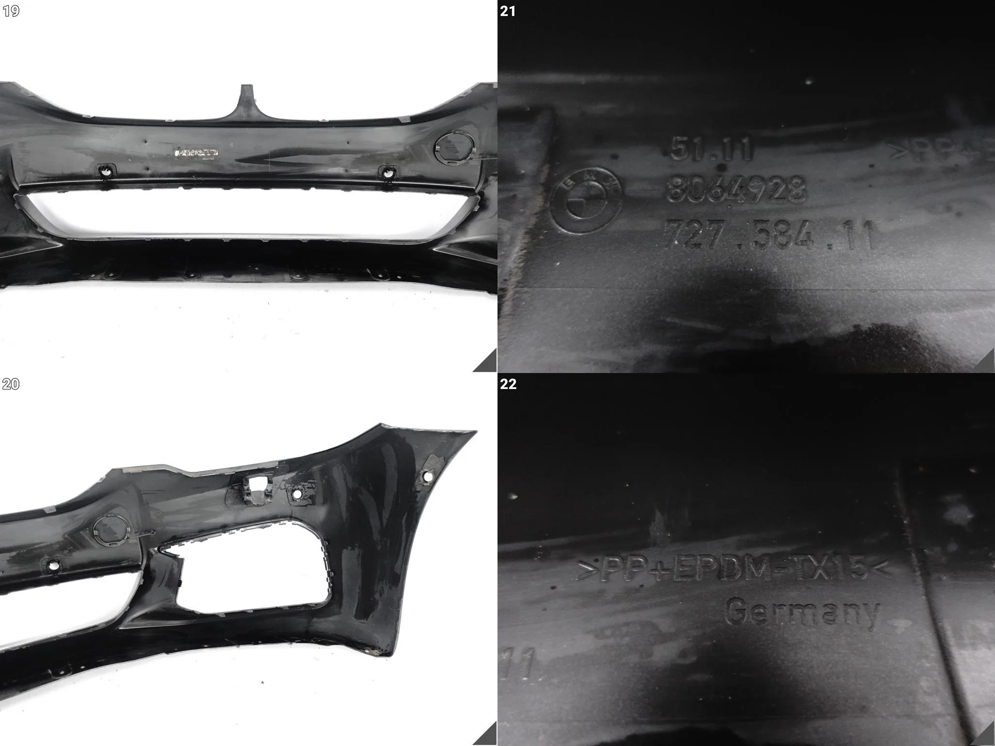 BMW 5 G30 G31 M-PAKIET MSP 17-20 ZDERZAK BUMPER PRZÓD (6xPDC SPRYSKI) BMW 5 G30 G31 M-PAKIET MSP 17-20 ZDERZAK BUMPER PRZÓD (6xPDC SPRYSKI) - obrazek 14