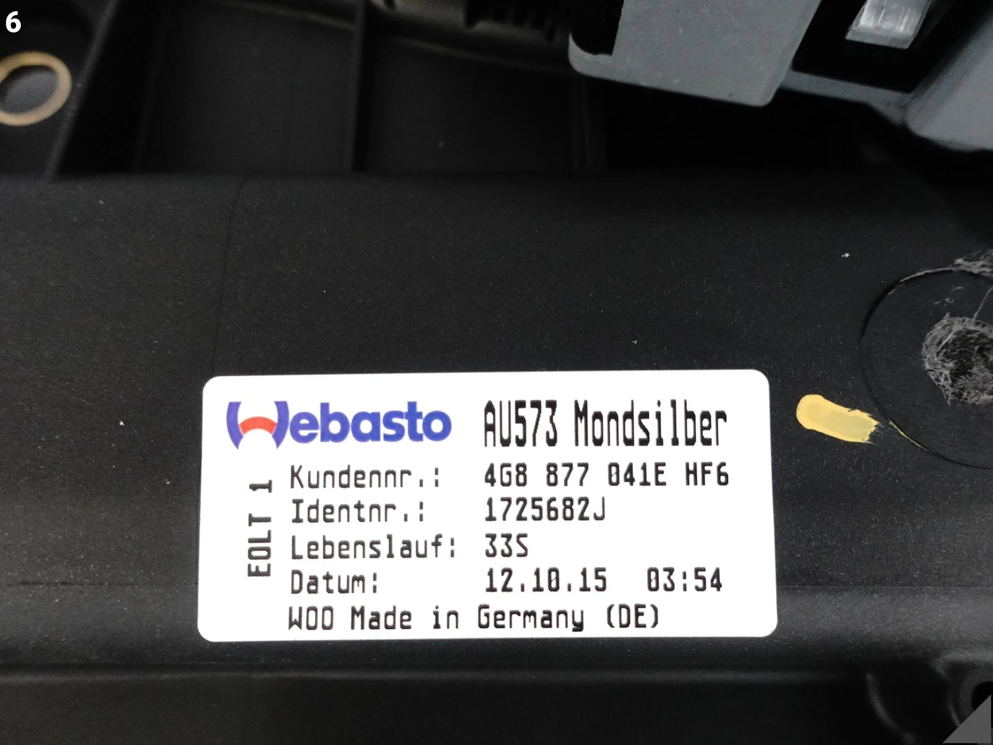AUDI A7 S7 RS7 4G8 C7 10-18 SZYBERDACH SILNIK ROLETA OSŁONA MONDSILBER HF6 AUDI A7 S7 RS7 4G8 C7 10-18 SZYBERDACH SILNIK ROLETA OSŁONA MONDSILBER HF6 - obrazek 7