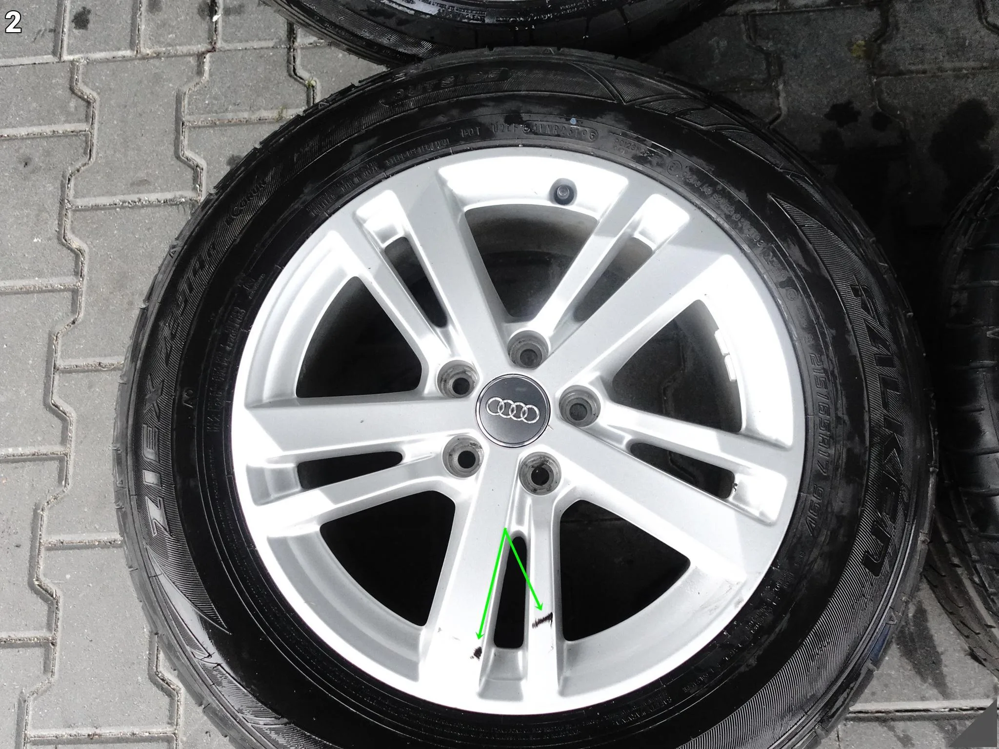 AUDI Q3 83A F3 KOŁA FELGI +OPONY FALKEN 215/65 19ROK 8,7MM LATO 7Jx17 ET40 AUDI Q3 83A F3 KOŁA FELGI +OPONY FALKEN 215/65 19ROK 8,7MM LATO 7Jx17 ET40 - obrazek 3