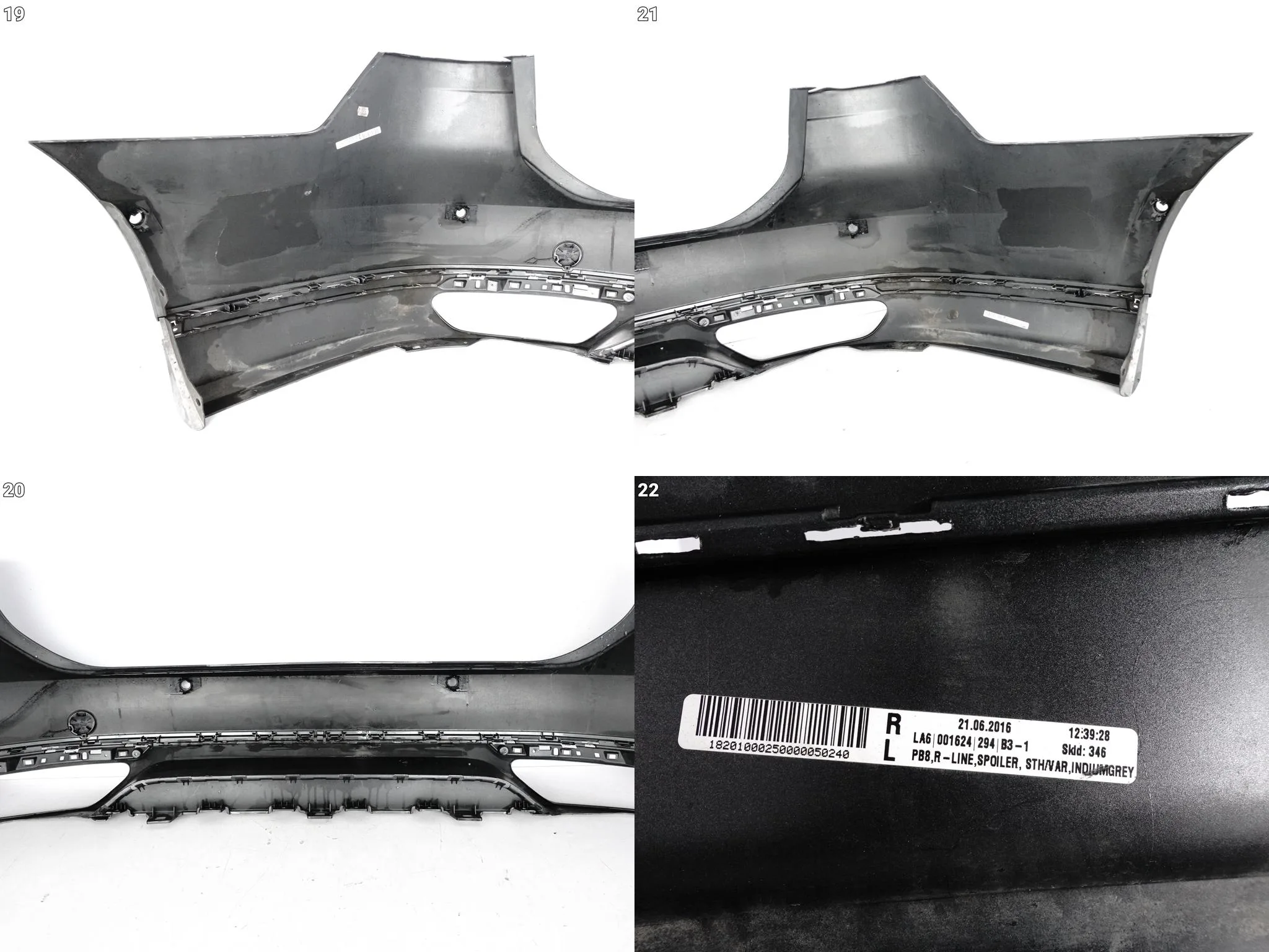 VW PASSAT B8 3G9 VARIANT KOMBI R-LINE 14-19 ZDERZAK SPOILER TYŁ (6xPDC) VW PASSAT B8 3G9 VARIANT KOMBI R-LINE 14-19 ZDERZAK SPOILER TYŁ (6xPDC) - obrazek 14
