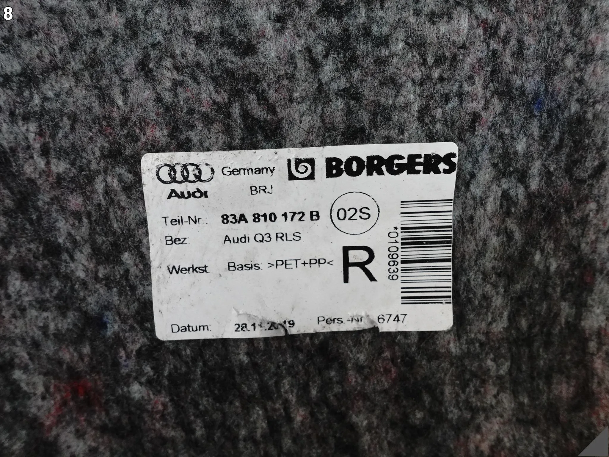 AUDI Q3 II 83A F3 18-25 NADKOLE OSŁONA POSZYCIE WNĘKI KOŁA TYŁ PRAWE 24KM AUDI Q3 II 83A F3 18-25 NADKOLE OSŁONA POSZYCIE WNĘKI KOŁA TYŁ PRAWE 24KM - obrazek 9