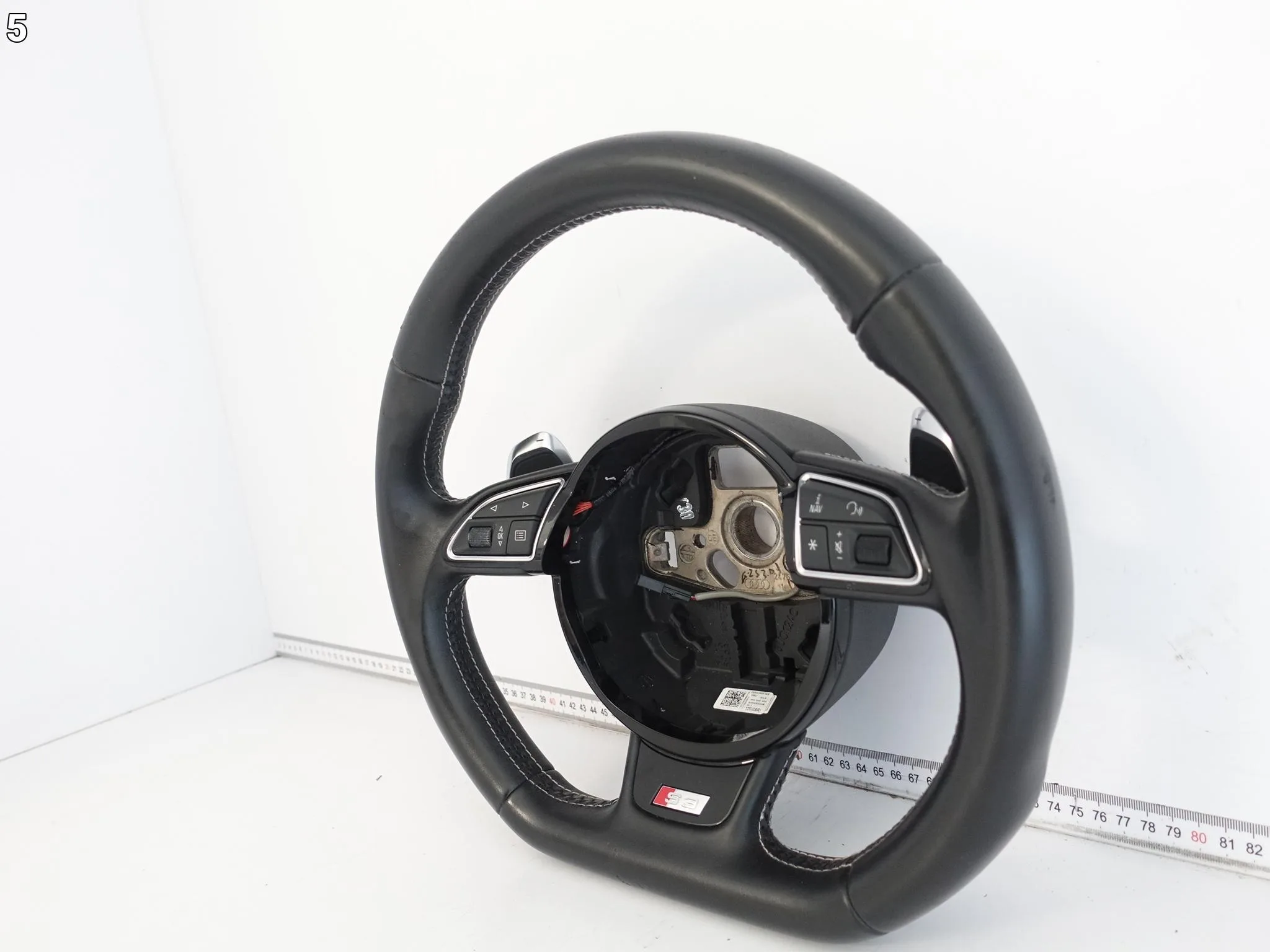 AUDI S3 A3 8V0 13-20 KIEROWNICA WIELOFUNKCYJA SPORTOWA SKÓRA SZARA NIĆ VMJ AUDI S3 A3 8V0 13-20 KIEROWNICA WIELOFUNKCYJA SPORTOWA SKÓRA SZARA NIĆ VMJ - obrazek 6