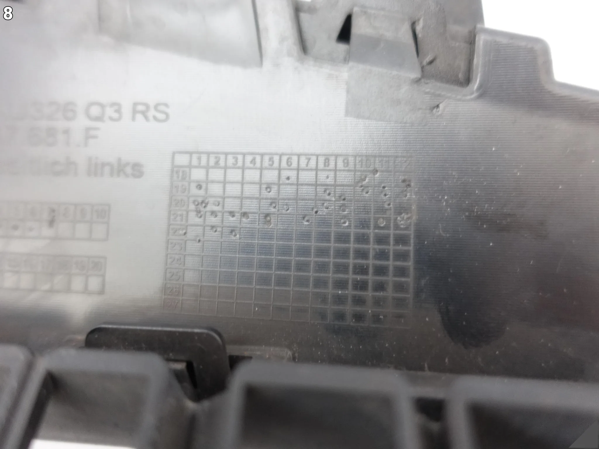 AUDI RSQ3 Q3 RS II F3 83A 83F 18- ZDERZAK KRATKA LEWA PRZÓD 83A807681F 036661bf5873ac45cc63c236d6835712