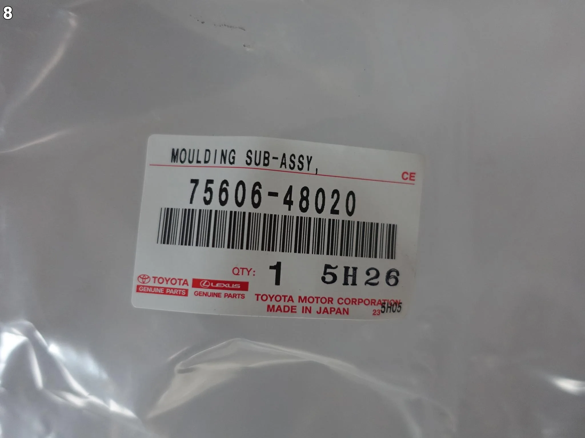 LEXUS RX RX450 RX350 IV 15-22 LIFT LISTWA NA BŁOTNIK TYŁ LEWA ORYGINALNA LEXUS RX RX450 RX350 IV 15-22 LIFT LISTWA NA BŁOTNIK TYŁ LEWA ORYGINALNA - obrazek 9