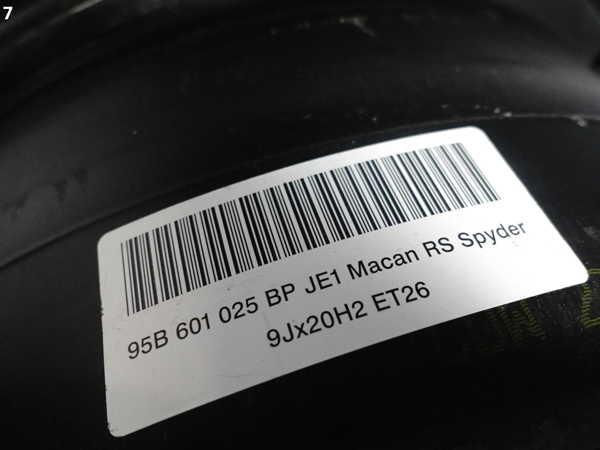 PORSCHE MACAN 95B RS SPYDER FELGA 9Jx20 ET26 5×112 c4a9a36804dc0764c4dcdeff88be2f0e
