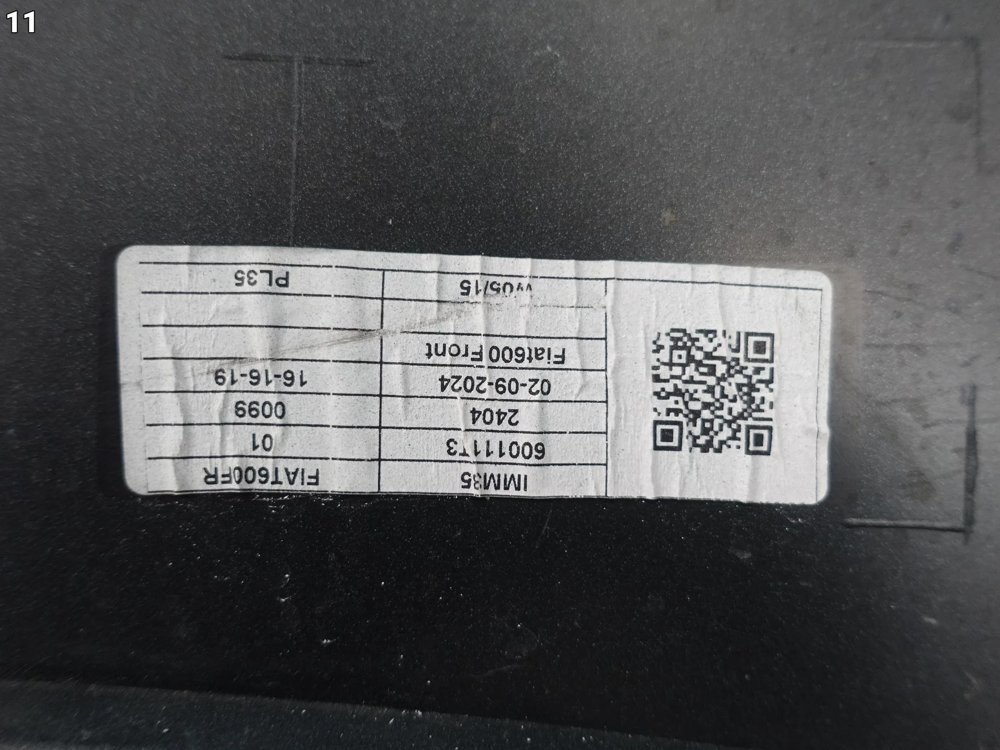 FIAT 600 600E 23- ZDERZAK BUMPER PRZÓD (PDC) 1775ca2523bb60011f55da7f1302723e