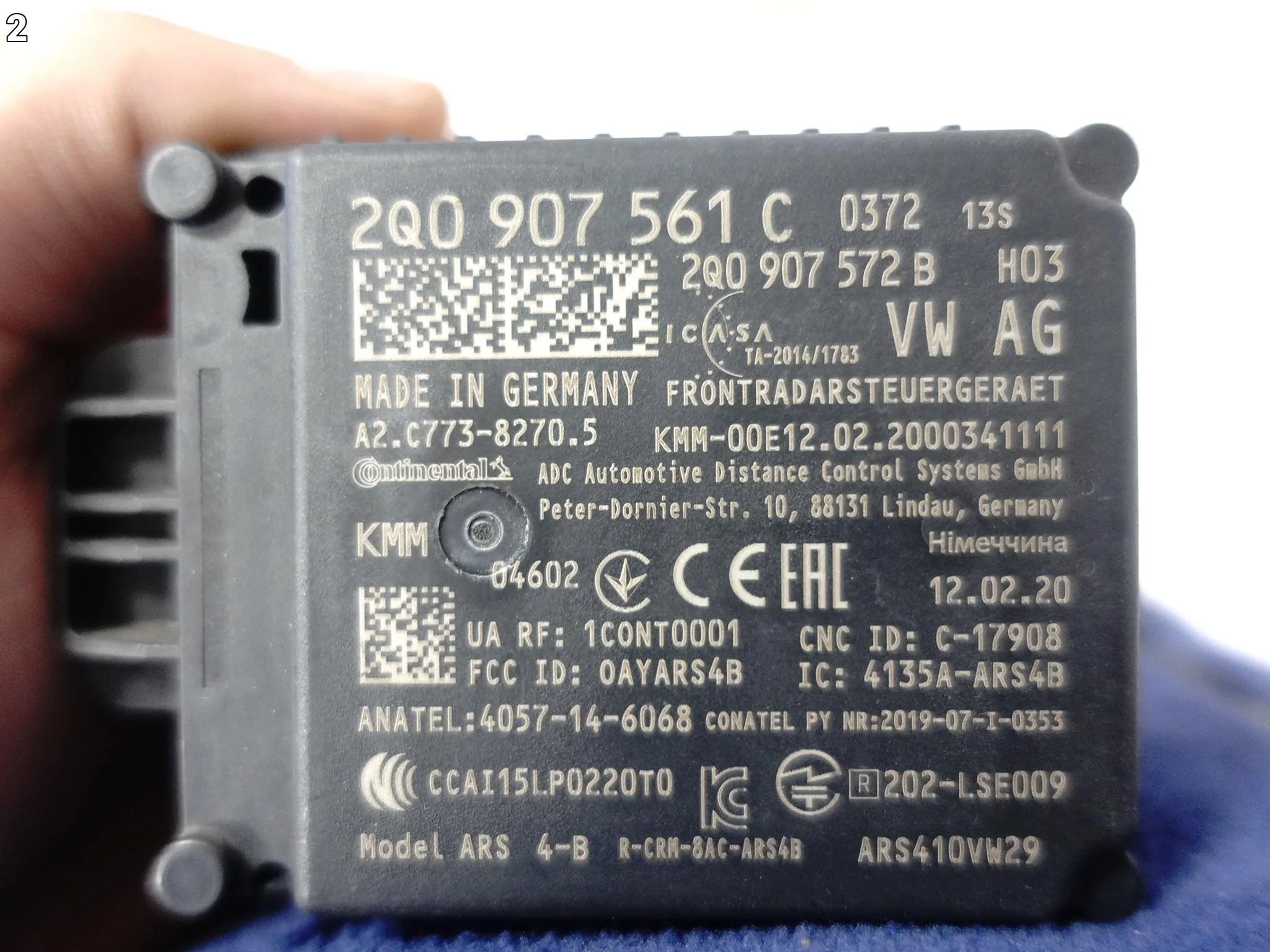 AUDI Q3 83A VW POLO VI 2GA SKODA KAROQ SEAT RADAR MODUŁ SENSOR CZUJNIK ACC 5b44bce948bfa108bb9614aba4bfc617