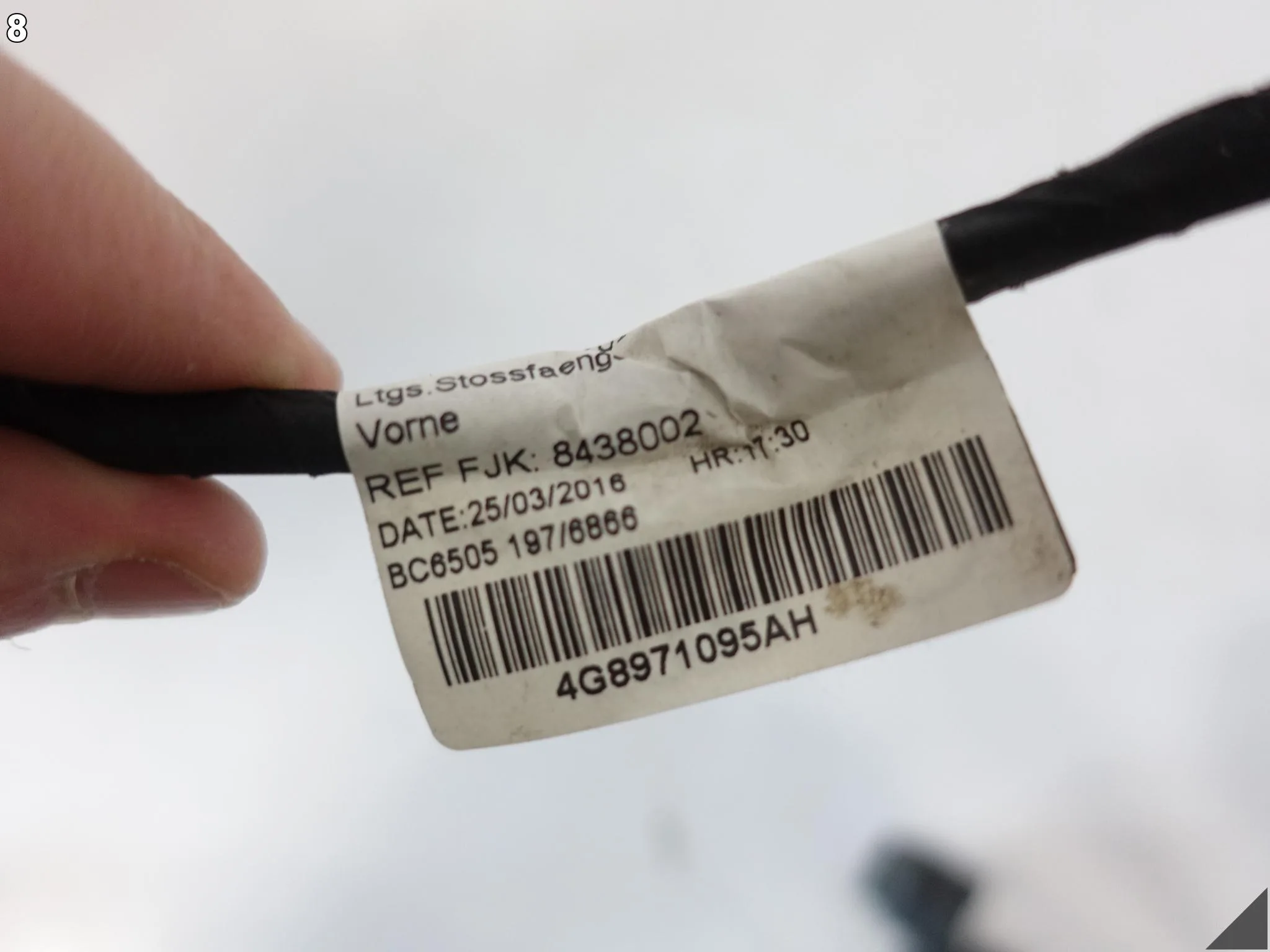 AUDI A7 4G8 C7 10-18 INSTALACJA CZUJNIKI PARKOWANIA ZDERZAK PRZÓD 4 x PDC AUDI A7 4G8 C7 10-18 INSTALACJA CZUJNIKI PARKOWANIA ZDERZAK PRZÓD 4 x PDC - obrazek 9