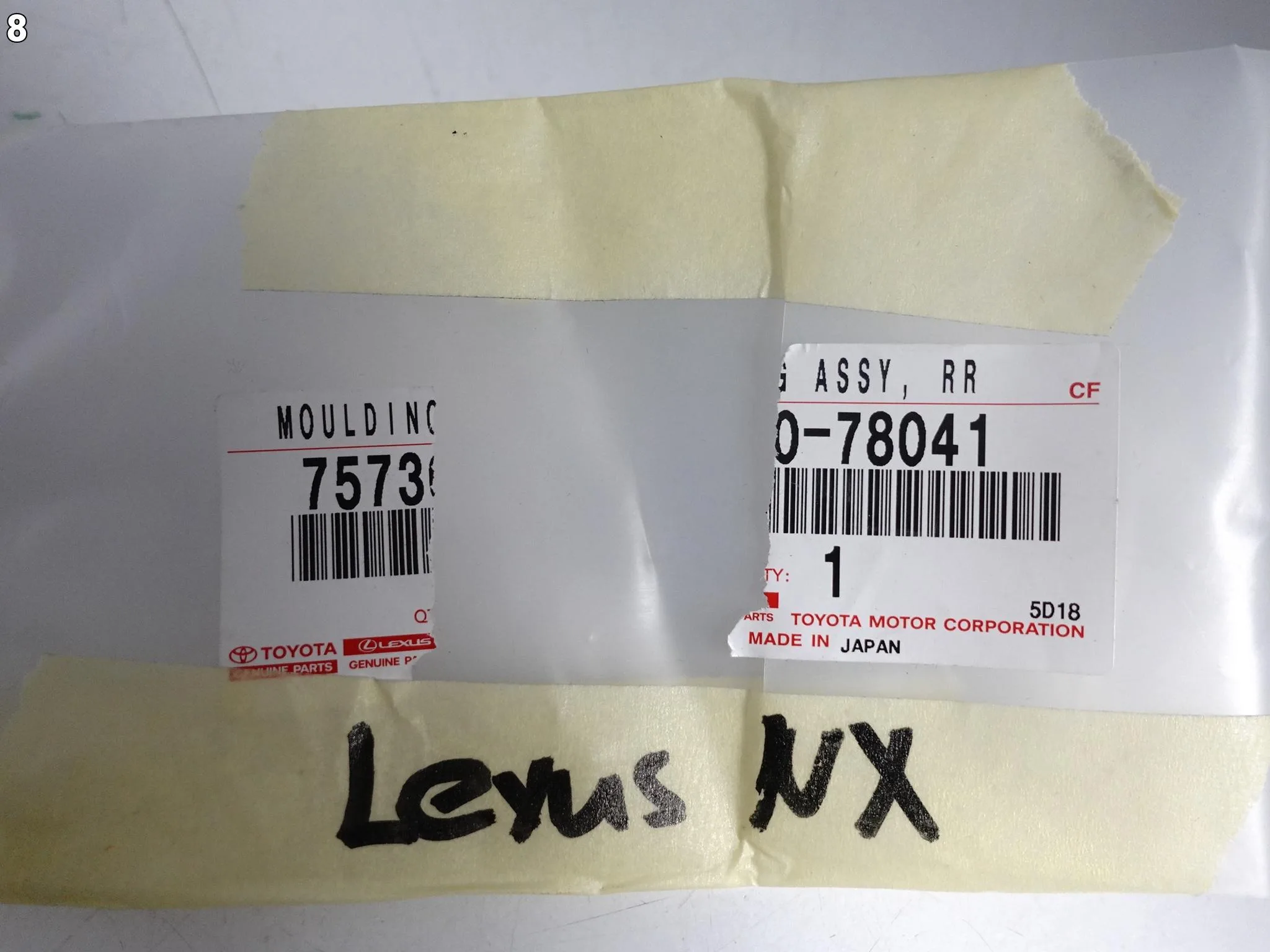 LEXUS NX II 2 21- LISTWA ZGARNIAJĄCA SZYBY DRZWI TYŁ PRAWA BLACK ORYGINALNA LEXUS NX II 2 21- LISTWA ZGARNIAJĄCA SZYBY DRZWI TYŁ PRAWA BLACK ORYGINALNA - obrazek 9