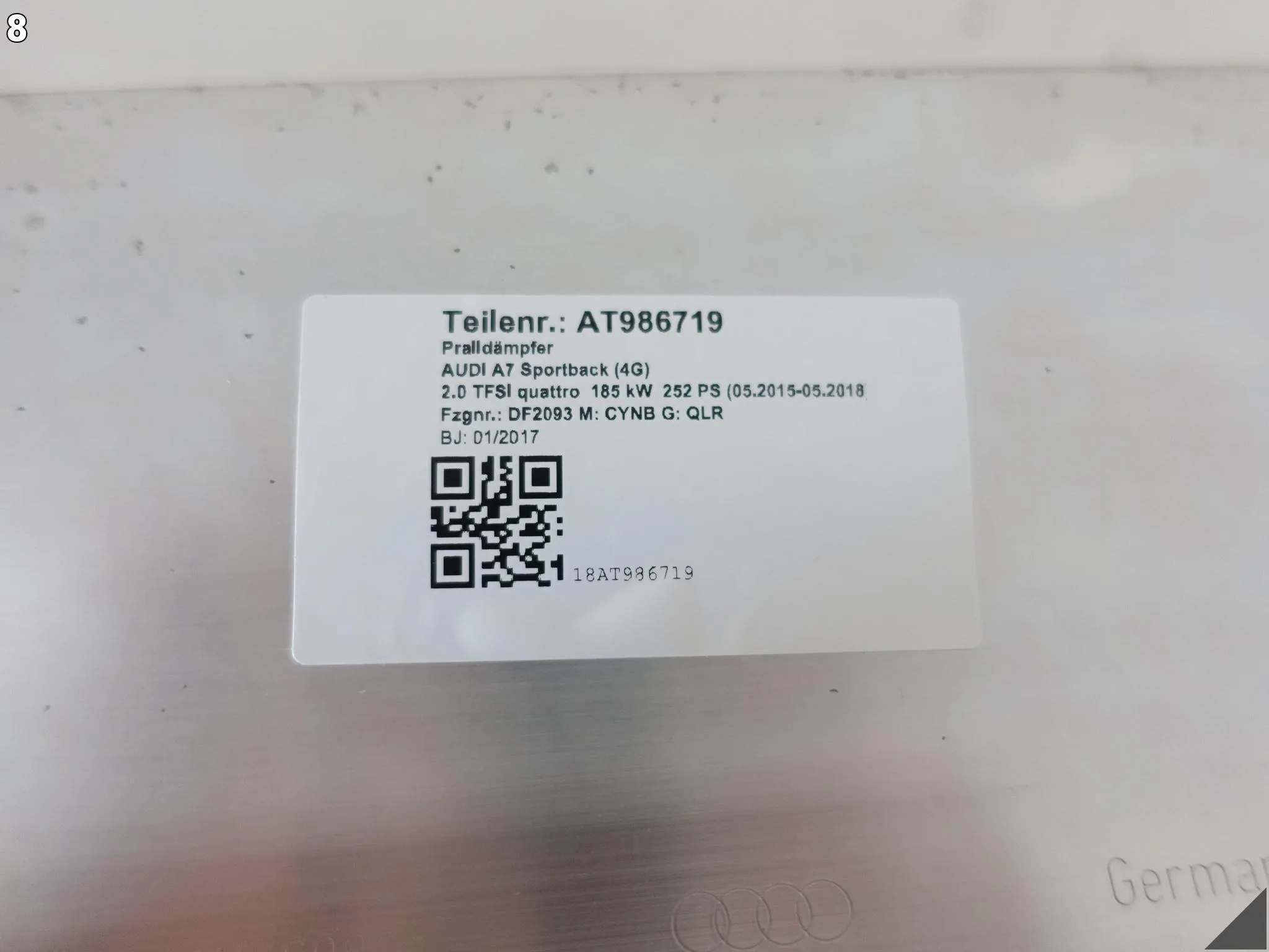 AUDI A7 4G8 C7 10-18 BELKA WZMOCNIENIE WSPORNIK W ZDERZAK TYŁ 4G8807309 3d5ea83956f41be633de85bf40a0cecb