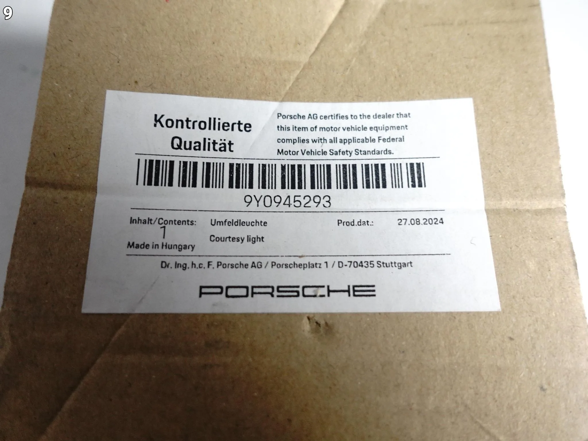 PORSCHE CAYENNE 9Y0 MACAN 95C LAMPKA OŚWIETLENIE LUSTERKO PRZÓD LEWA 26f766ebc8365a9c47ec83919e0a2ab7