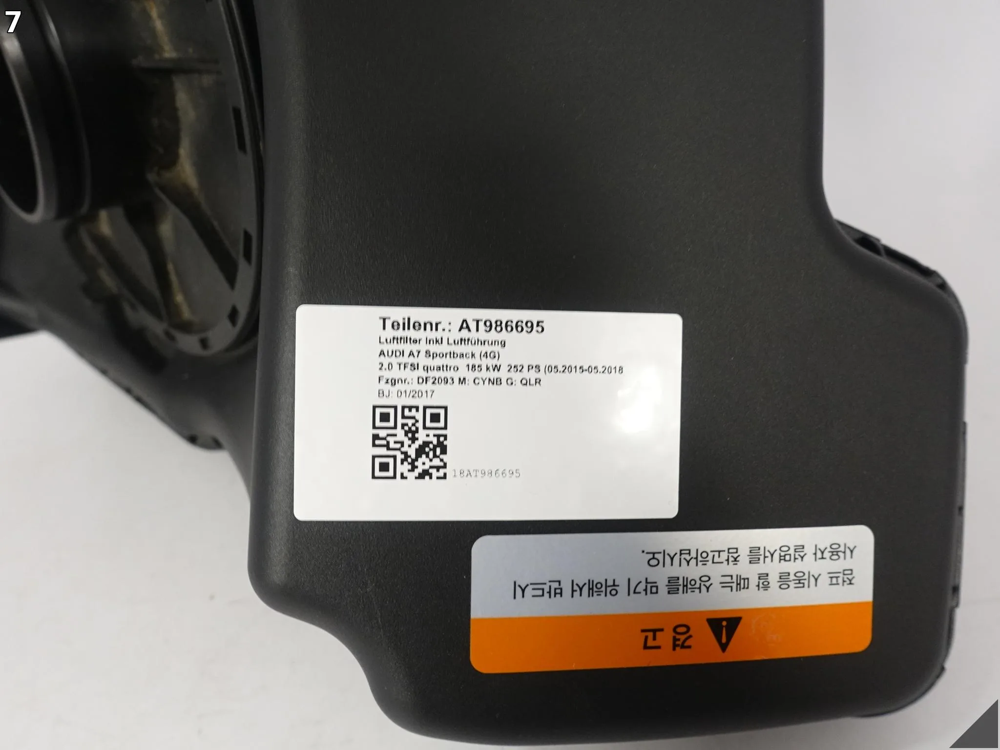 AUDI A7 S7 4G8 A6 S6 4G0 C7 10-18 OBUDOWA FILTRA POWIETRZA WLOT OSŁONA AUDI A7 S7 4G8 A6 S6 4G0 C7 10-18 OBUDOWA FILTRA POWIETRZA WLOT OSŁONA - obrazek 8