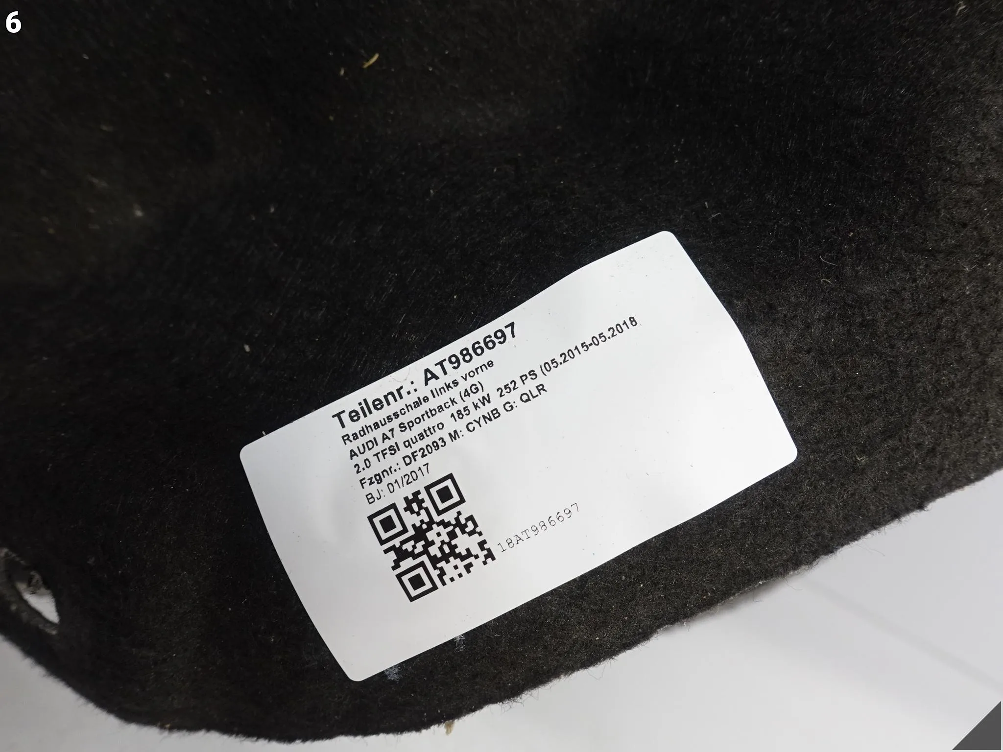 AUDI A7 S7 4G8 C7 10-18 NADKOLE OSŁONA POSZYCIE WNĘKI KOŁA LEWE PRZÓD AUDI A7 S7 4G8 C7 10-18 NADKOLE OSŁONA POSZYCIE WNĘKI KOŁA LEWE PRZÓD - obrazek 7