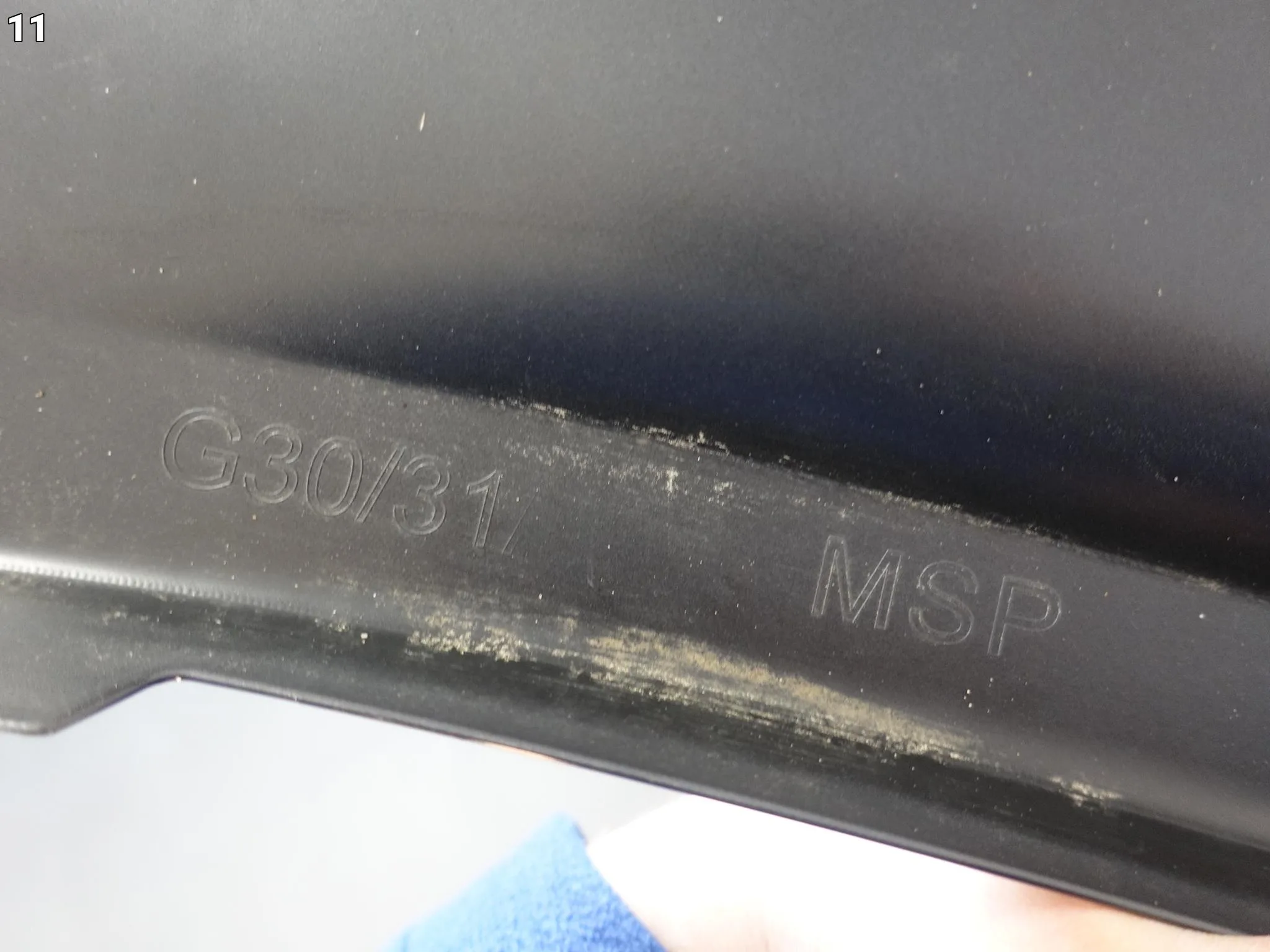 BMW 5 G30 G31 M-PAKIET MSP 17-20 SPOILER DYFUZOR W ZDERZAK TYŁ 5673a8619f0640c5614406f7c89ab19e