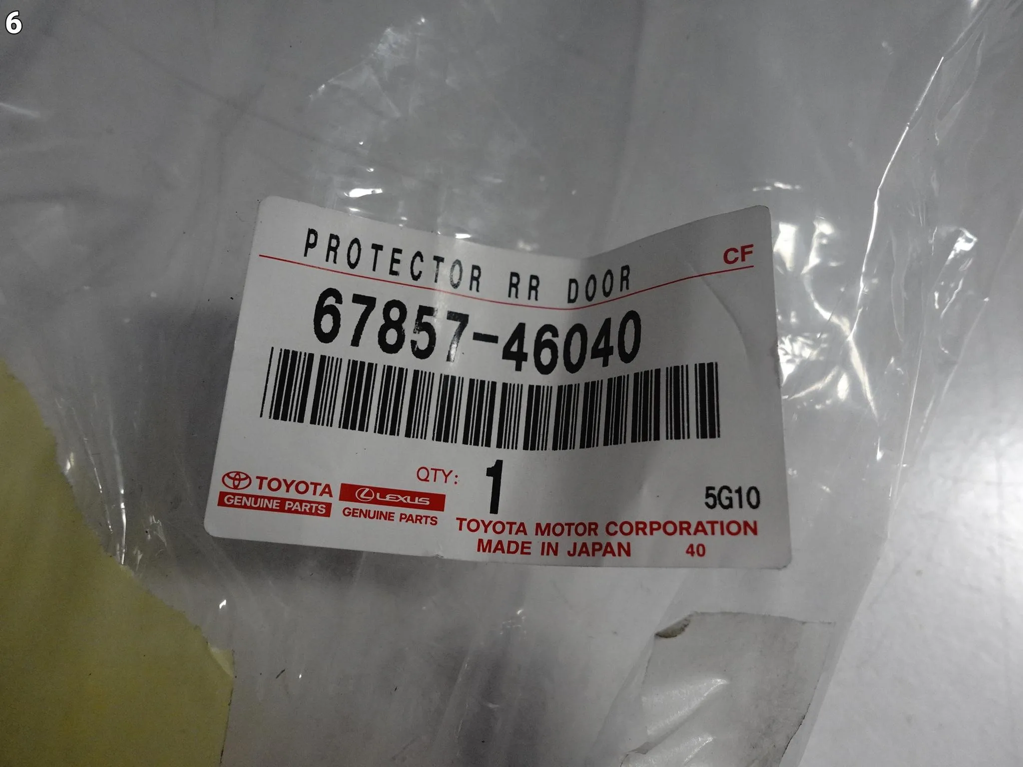 LEXUS RZ 450E 23- LISTWA OCHRANIACZ OSŁONA DRZWI TYŁ PRAWA 67857-46040 LEXUS RZ 450E 23- LISTWA OCHRANIACZ OSŁONA DRZWI TYŁ PRAWA 67857-46040 - obrazek 7
