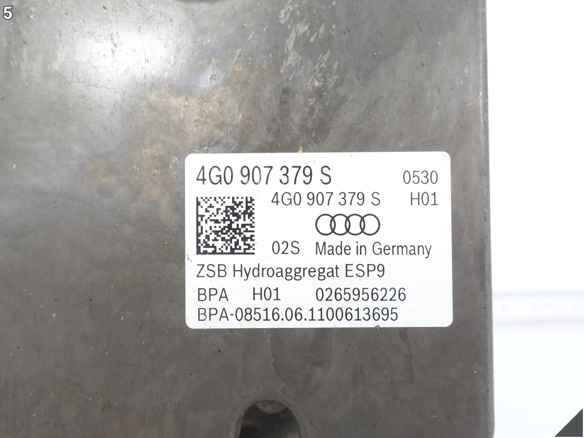 AUDI A7 4G8 A6 4G0 C7 10-18 STEROWNIK POMPA HAMULCOWA ABS 4G0907379S AUDI A7 4G8 A6 4G0 C7 10-18 STEROWNIK POMPA HAMULCOWA ABS 4G0907379S - obrazek 6
