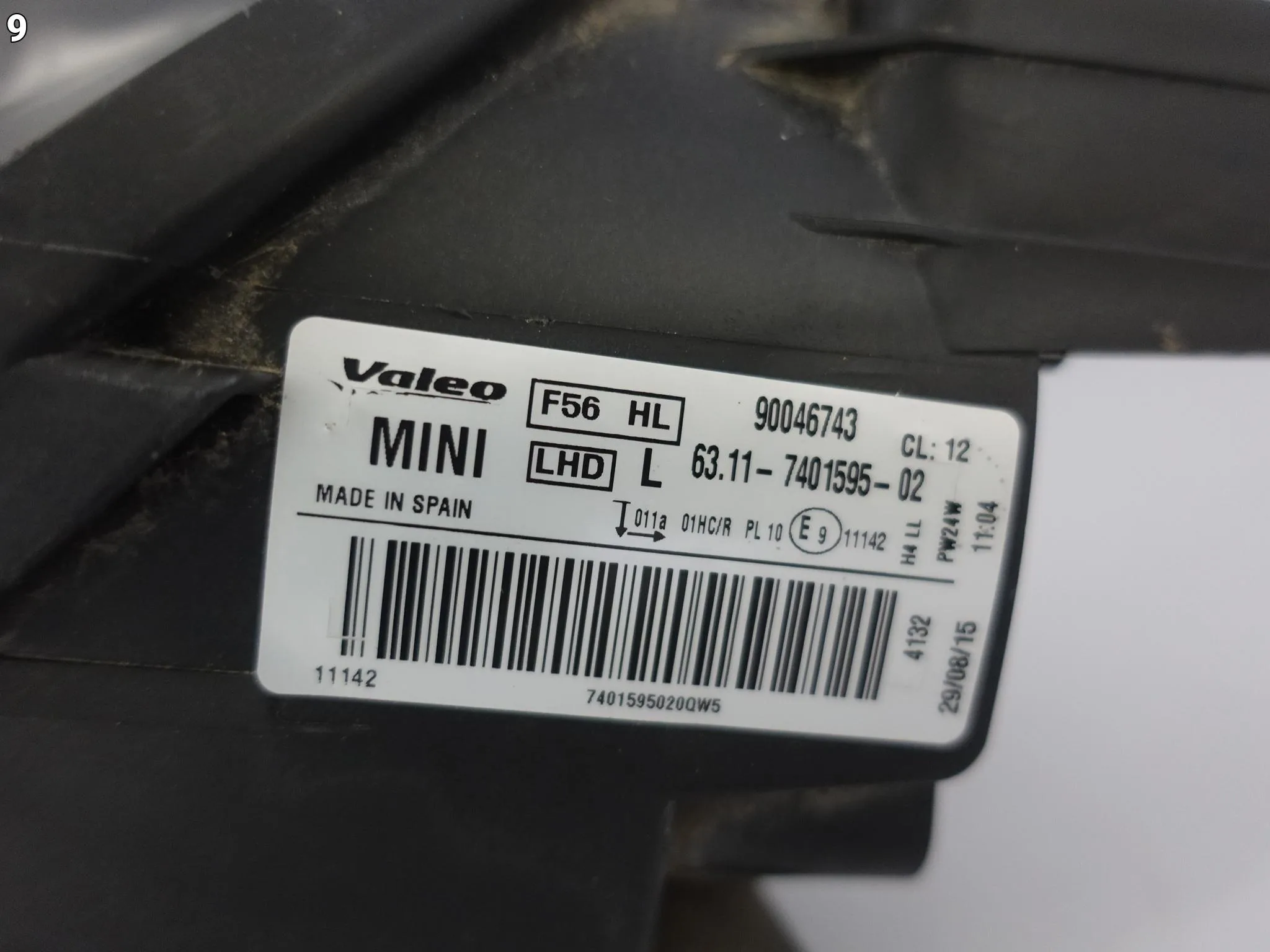 MINI ONE F56 F55 F57 13- LAMPA LEWA ZWYKŁA HALOGEN H4 PRZÓD EUROPA 54cc14d62ab0a0c7af6bfb305c8d3bdb