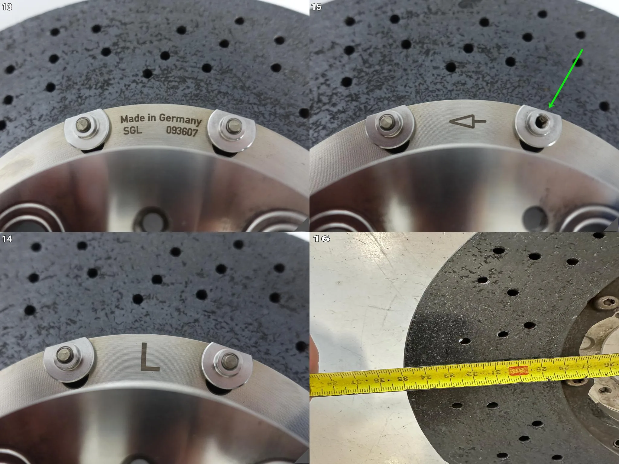 PORSCHE 991 997 996 TURBO 718 982 TARCZA CERAMICZNA LEWA PRZÓD 350x34mm ac24c1169f3b63de3e1dcef183d11f06