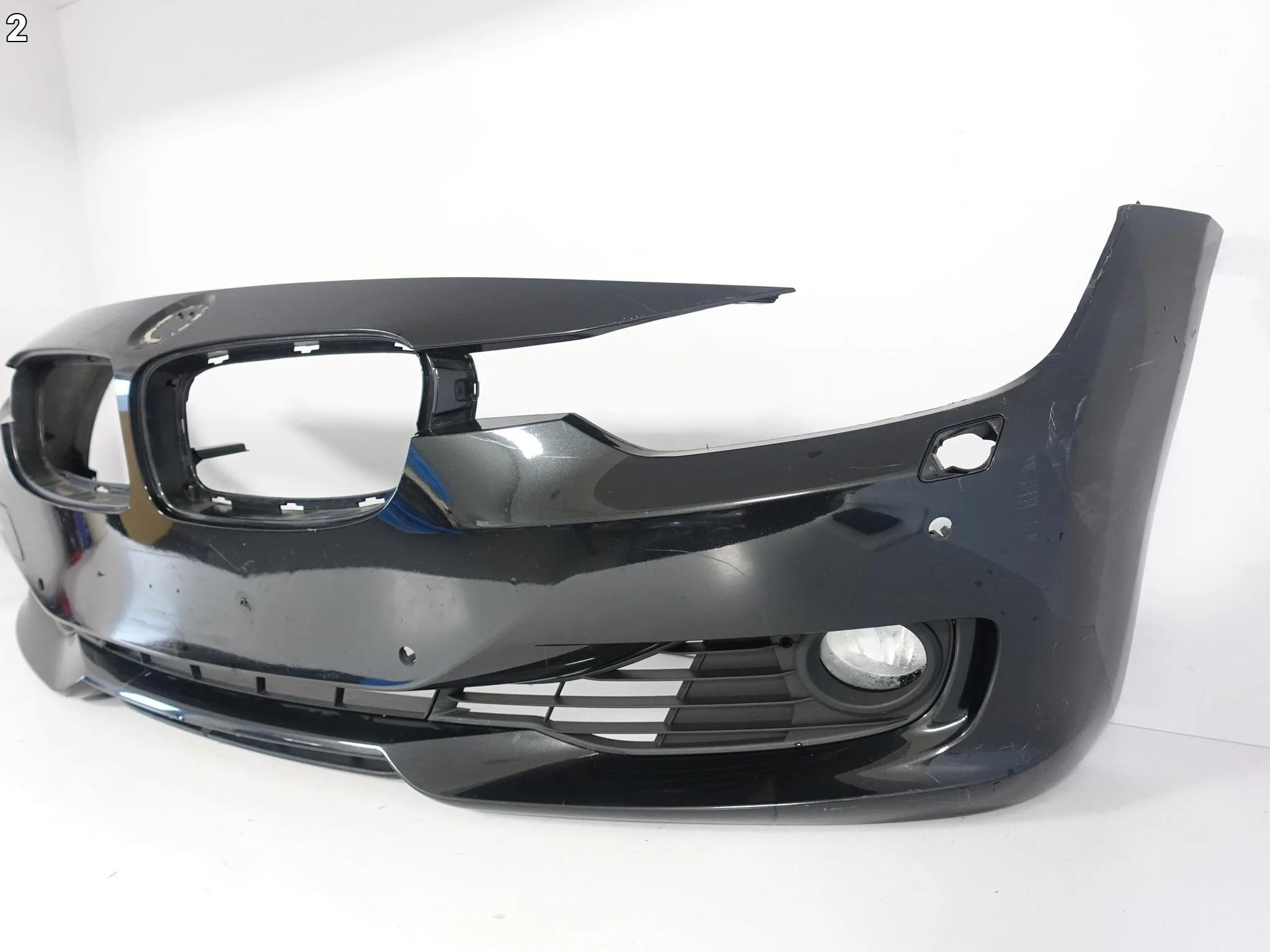 BMW F30 F31 11-15 ZDERZAK BUMPER BASIS HALOGEN KRATKA PRZÓD (SRYSKI/4xPDC) c65436a510a109f57512457e03539a30