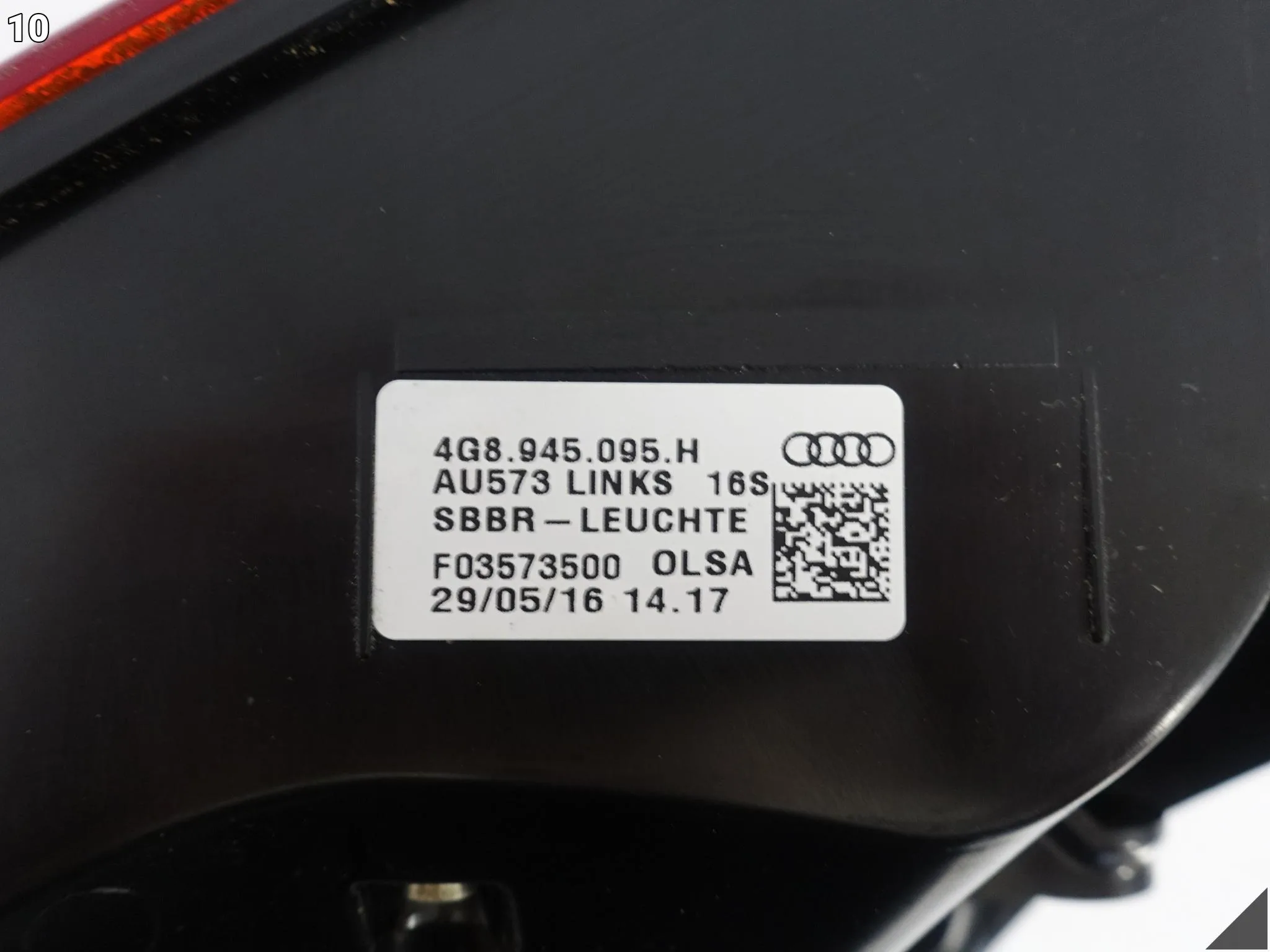 AUDI A7 S7 RS7 4G8 C7 LIFT 14-18 MATRIX LAMPA LED W BŁOTNIK LEWA TYŁ EU AUDI A7 S7 RS7 4G8 C7 LIFT 14-18 MATRIX LAMPA LED W BŁOTNIK LEWA TYŁ EU - obrazek 11