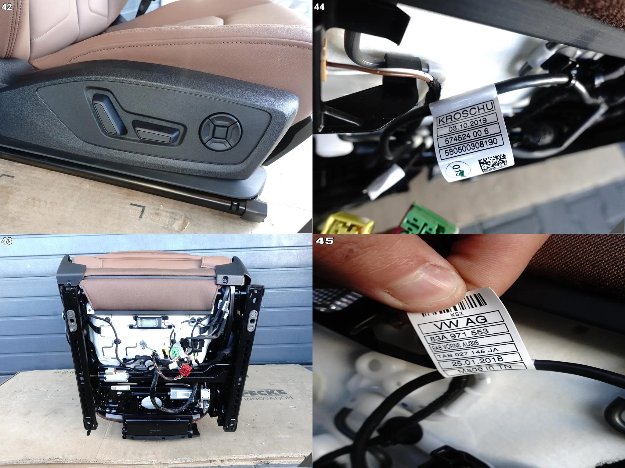 AUDI Q3 83A F3 18-25 KOMPLET FOTELI KANAPA PRZÓD TYŁ SKÓRA OKAPI BRAUN 092d87cd6025c74b56fe4ef9a7d220d5