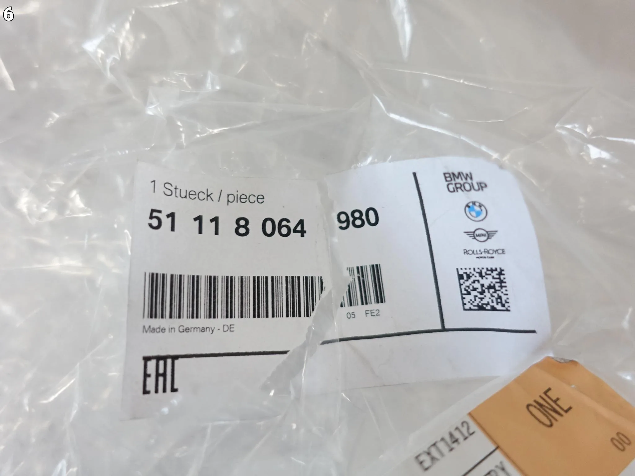 BMW 5 G30 G31 M-PAKIET 17-20 LISTWA NAKŁADKA OZDOBNA W ZDERZAK PRZÓD PRAWA 1fc051b14a5180b0d8b12db9c93a5b44