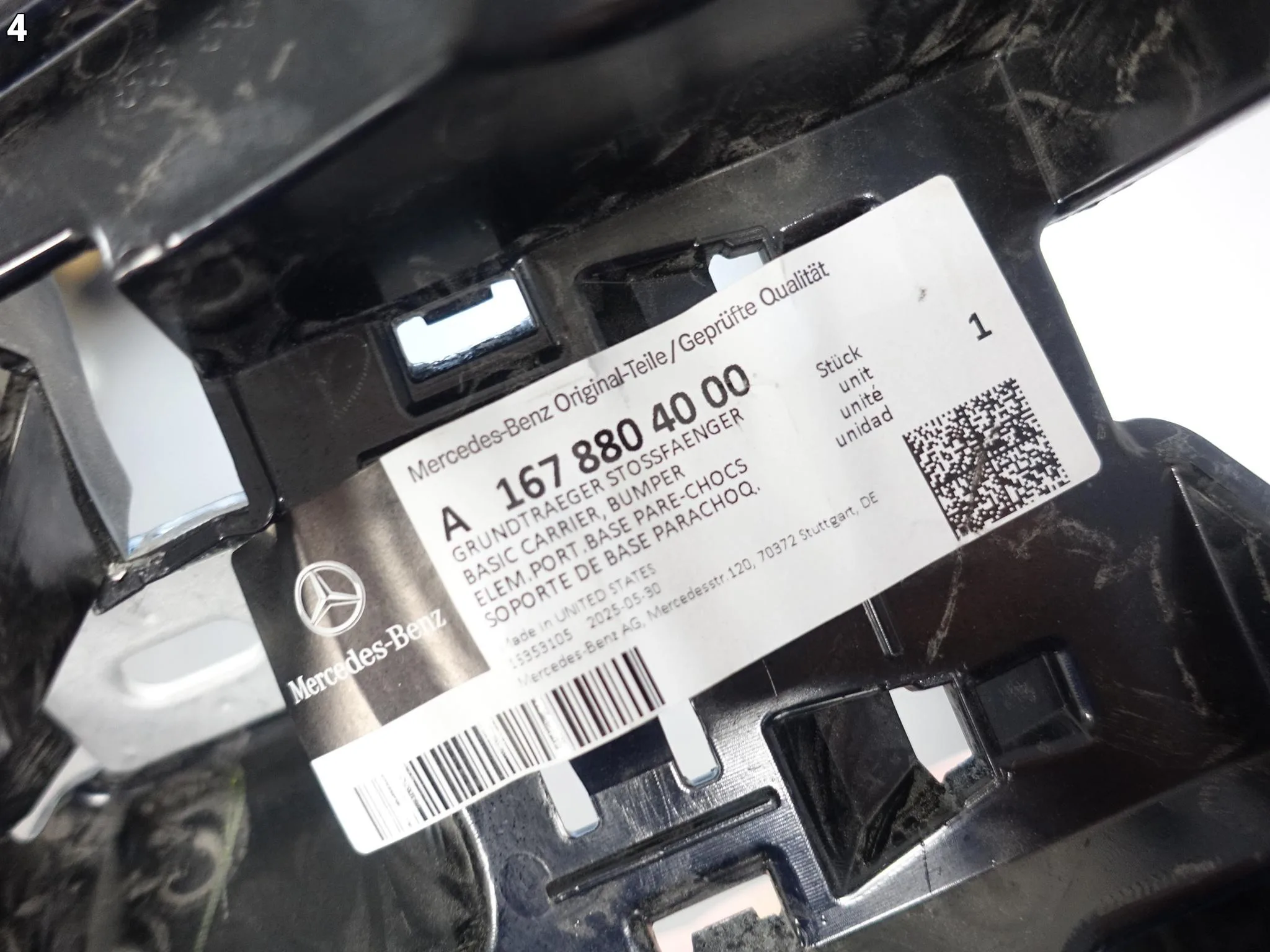 MERCEDES GLE W167 BASIC LIFT 19- ŚLIZG MOCOWANIE W ZDERZAK TYŁ PRAWY 4952a90cf678d8e411e37ac190406d5e