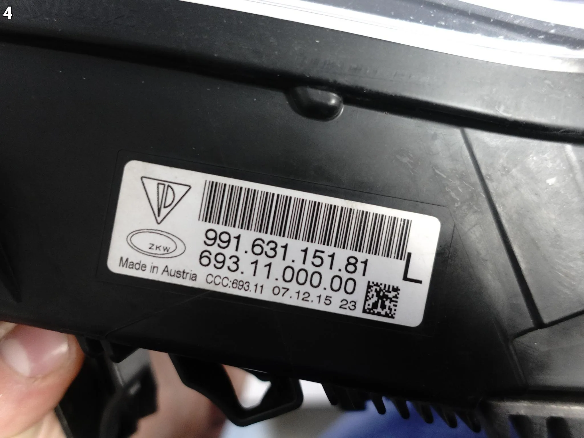 PORSCHE 991 911 GT3 GTS MK1 11-15 LAMPA LED DRL KIERUNKOWSKAZ LEWY BLACK fcb45dbf1730a277a1faf6e6b9a0fc3c