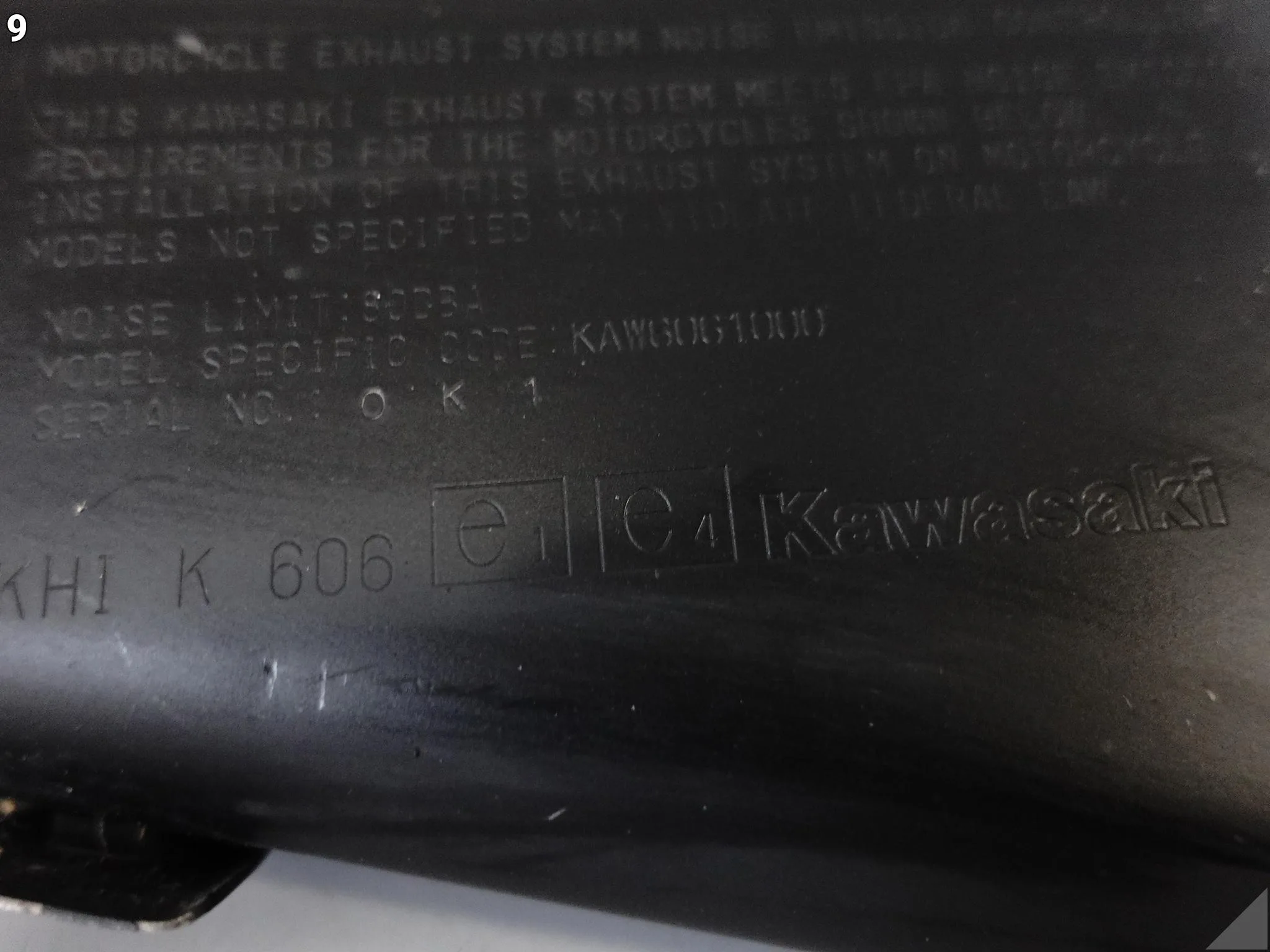 KAWASAKI Z Z1000 11-16 TŁUMIK WYDECH UKŁAD WYDECHOWY PRAWY TYŁ KHI K 606 127513d9344defe9630edc9f7338963c