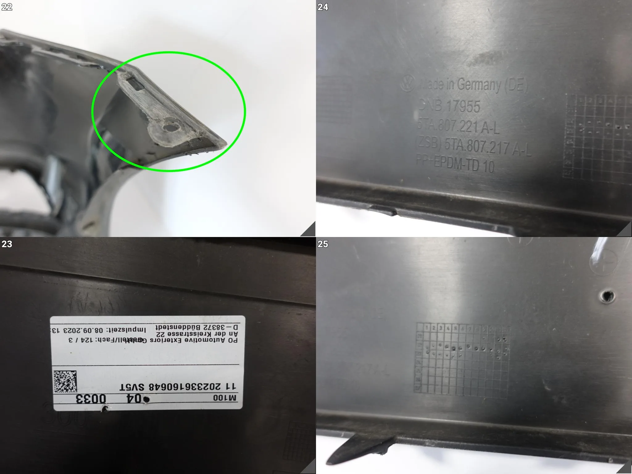 VW TOURAN II 5TA 15- ZDERZAK BUMPER + ZAŚLEPKA PRZÓD (4xPDC/SPRYSKI) 8b594f343a2bda79620171797d62981c