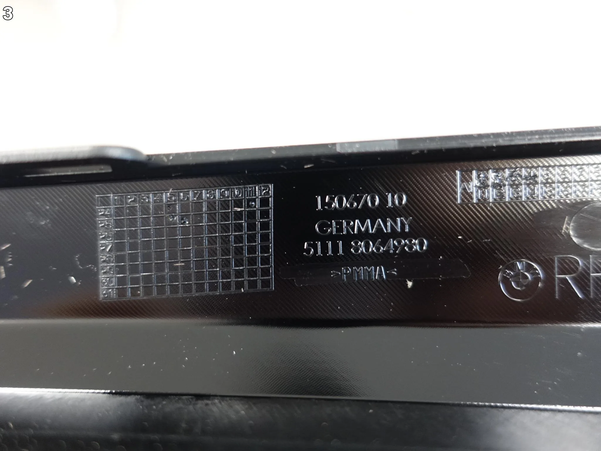 BMW 5 G30 G31 M-PAKIET 17-20 LISTWA NAKŁADKA OZDOBNA W ZDERZAK PRZÓD PRAWA 8c15d3292770b358cbfa40e106293e64