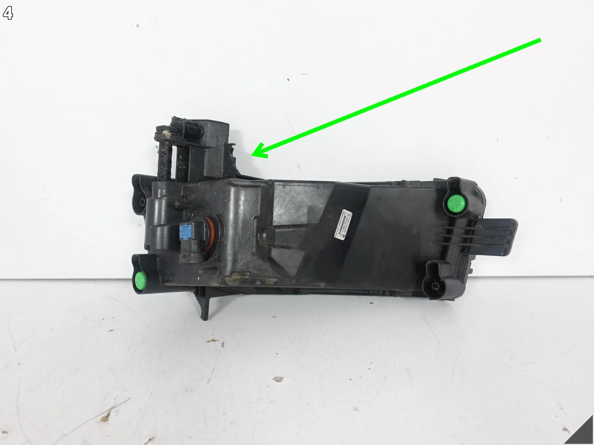 VW TOURAN II 5TA 15- HALOGEN LAMPA W ZDERZAK PRAWA PRZÓD 5TA941662A e43201593c9510f3b177b1a9de3d7809