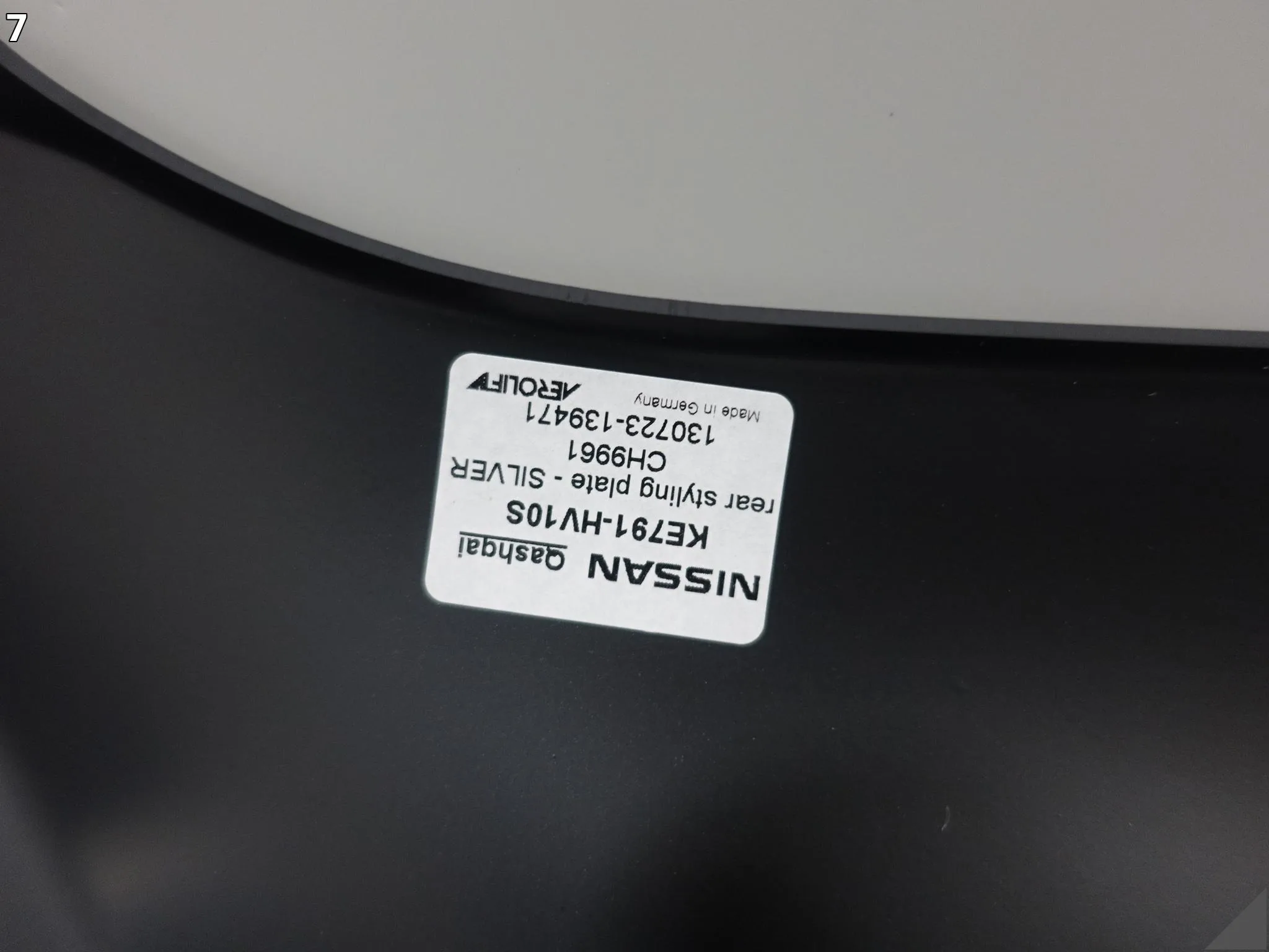 NISSAN QASHQAI II 2 J11 LIFT 17-21 SPOILER LISTWA DOKŁADKA ZDERZAKA TYŁ 4dc7c5f16a8777105bf1a03a071e9f74