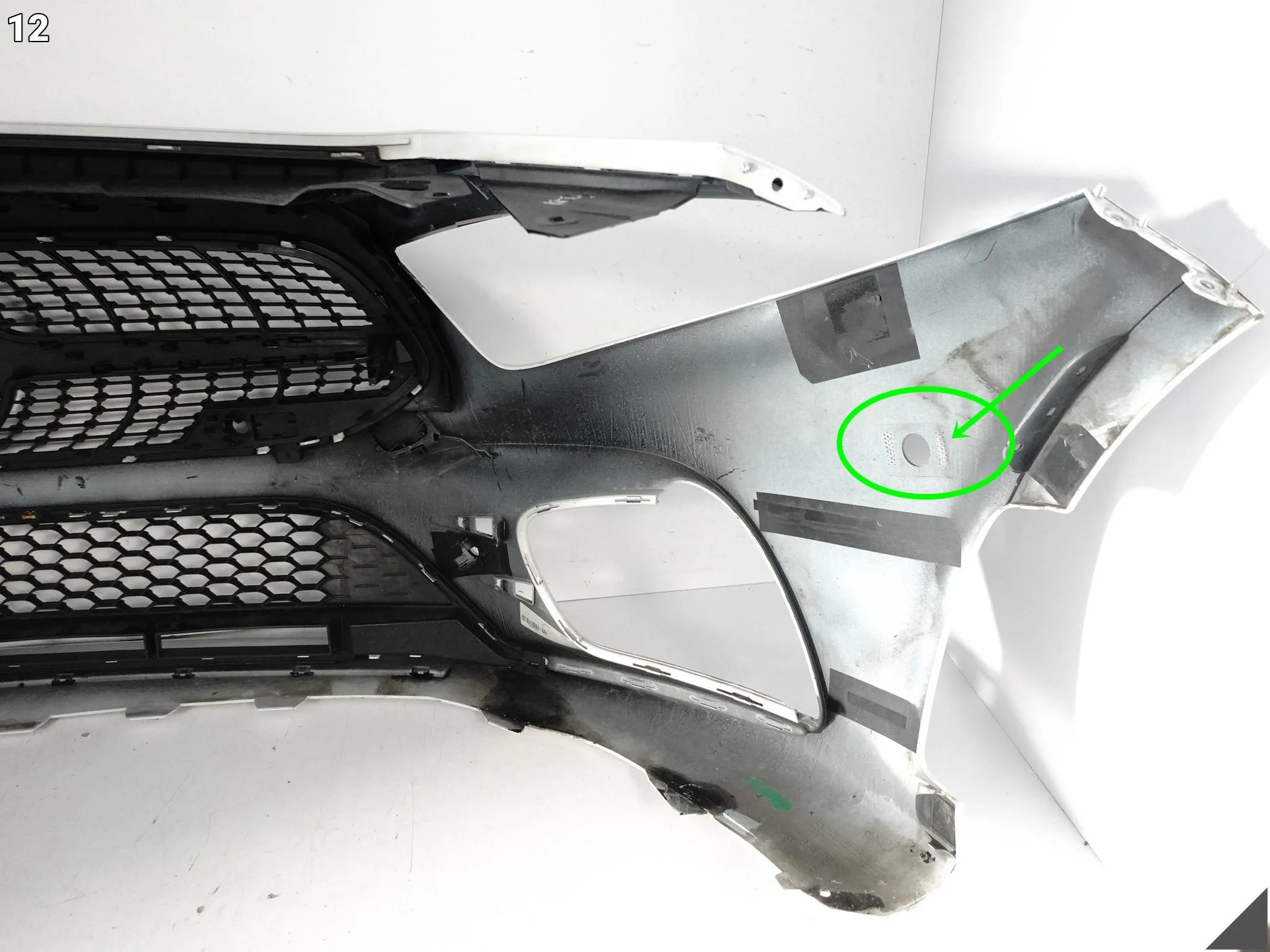 MERCEDES A-KLASA W177 AMG 18-23 ZDERZAK + KRATKA + GRILL + LISTWA PRZÓD PDC 46829c7c9c262ff35036919fcc6eab1b