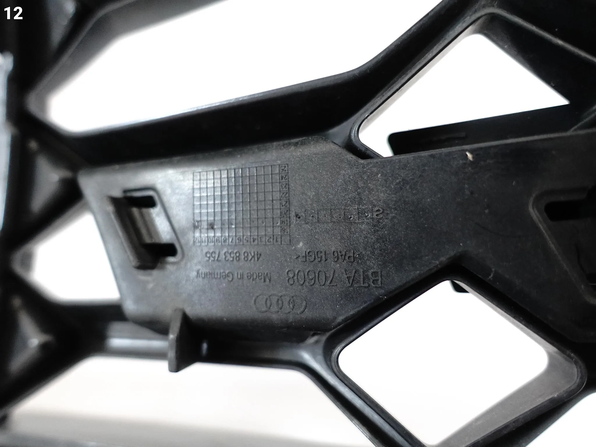 AUDI RS7 4K8 RS6 4K0 C8 20- GRILL ATRAPA KRATKA W ZDERZAK PRZÓD BLACK NIGHT 0528cd1273f311c0745c90749fb62670