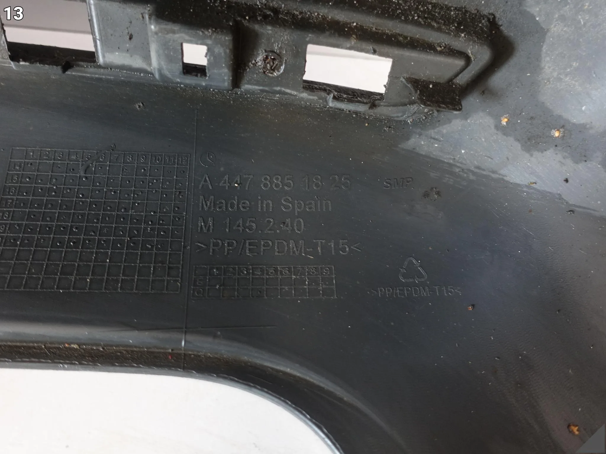 MERCEDES VITO W447 LONG 14-19 ZDERZAK BUMPER TYŁ (6xPDC) A4478800771 f26a5066a954731dfaf2e0a3da9eb729