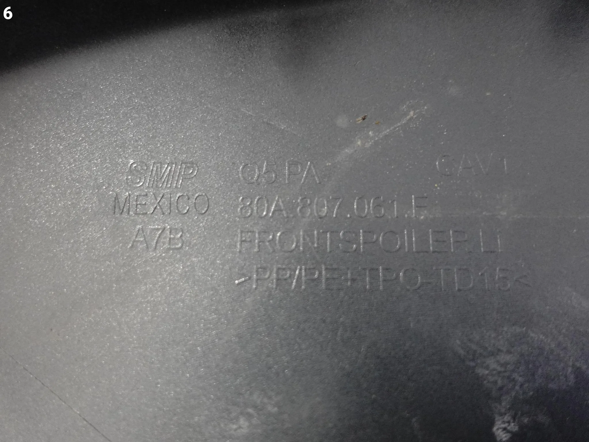 AUDI Q5 S-LINE 80A II FY LIFT 20-24 SPOILER DOKŁADKA W ZDERZAK PRZÓD LEWY c465f70b21712a31a8305fcf558e3bb9