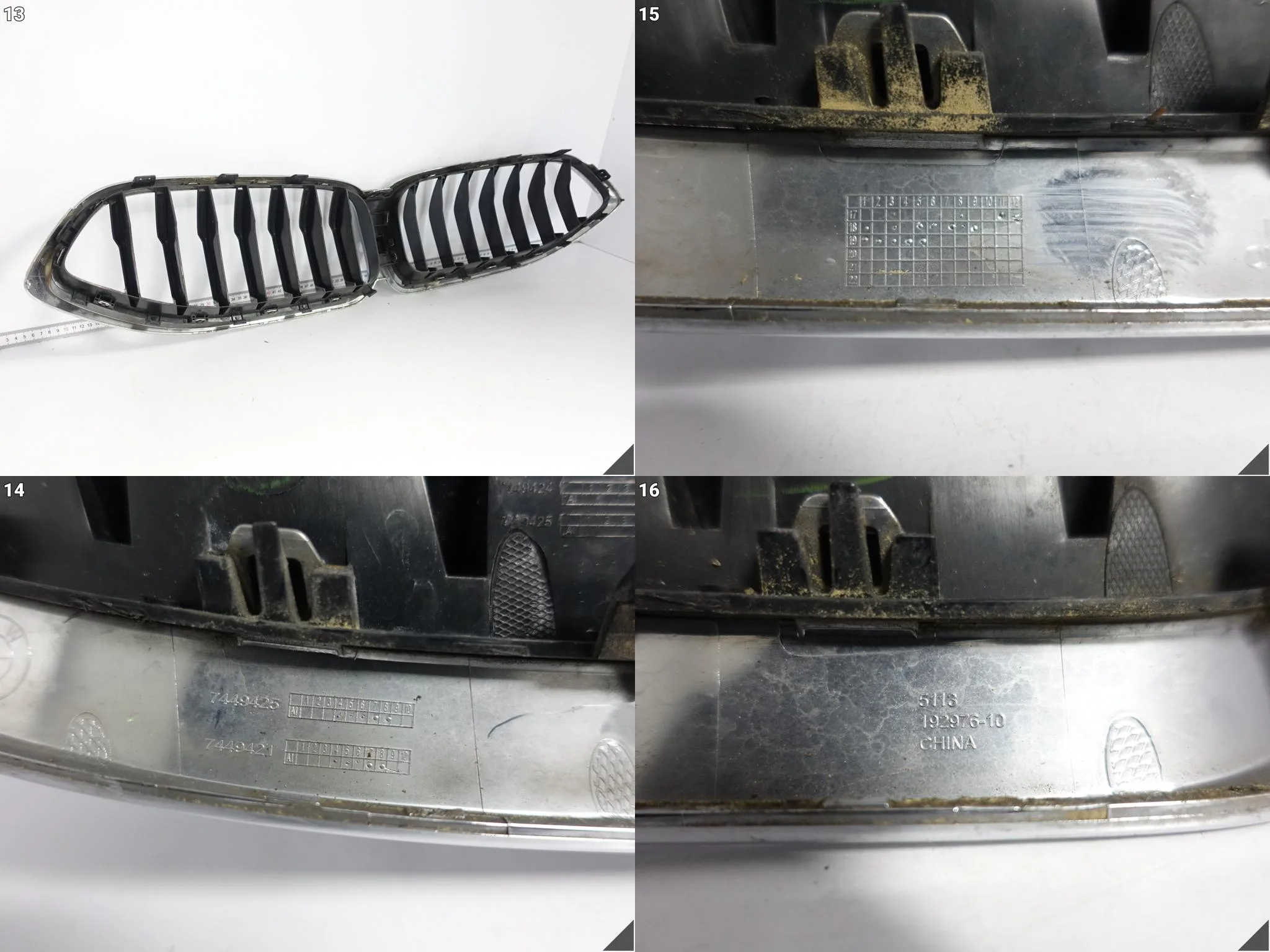 BMW 8 G14 G15 G16 18-22 GRILL ATRAPA NERKI KRATKA WLOT ZDERZAK PRZÓD CHROM 835d7e878b330098847d952cc5c93adb