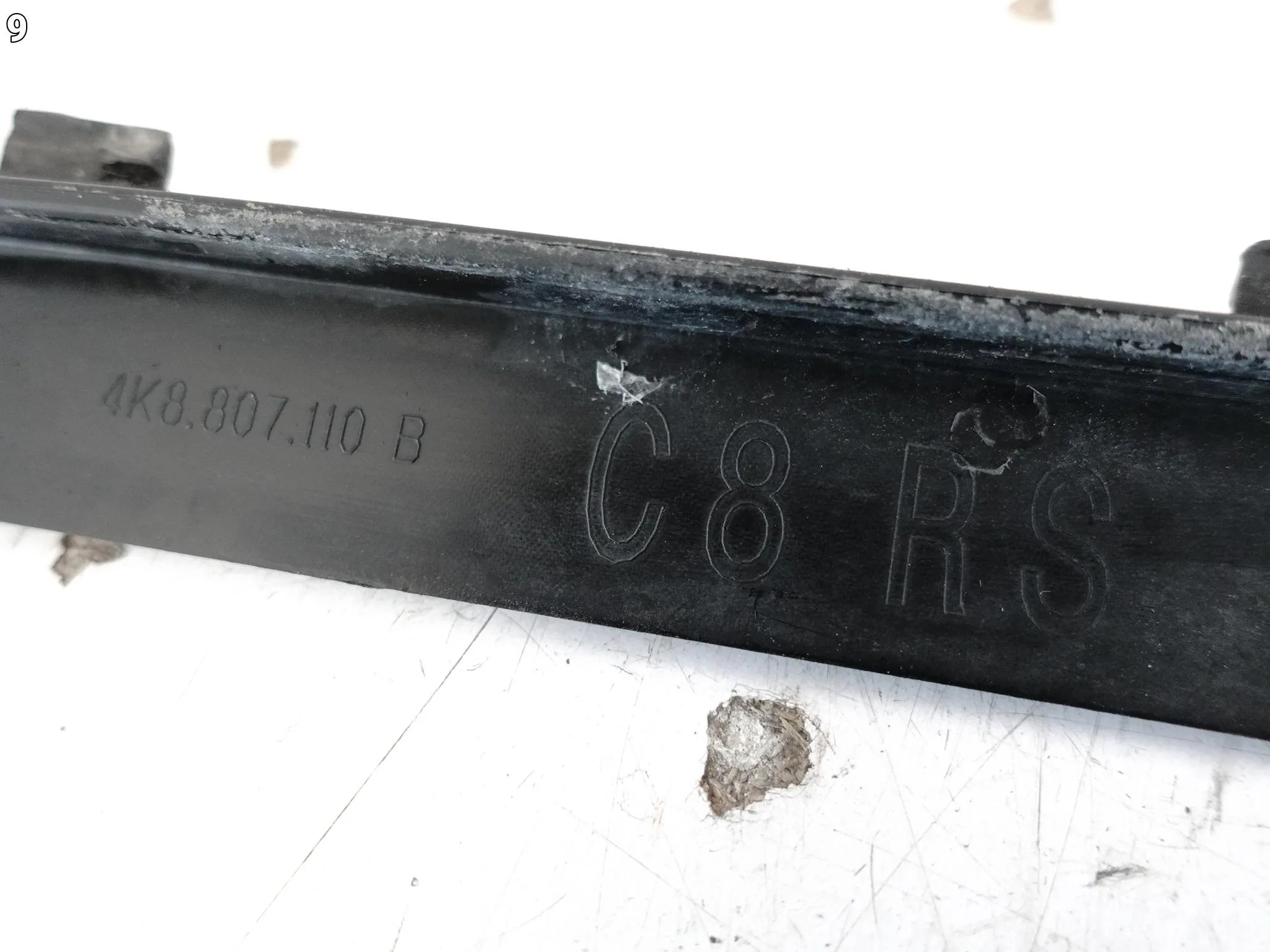 AUDI RS7 4K8 RS6 4K0 C8 20- SPOILER LISTWA DOKŁADKA GUMA W ZDERZAK PRZÓD b0474021fad3c04ee8b34a436075cb46