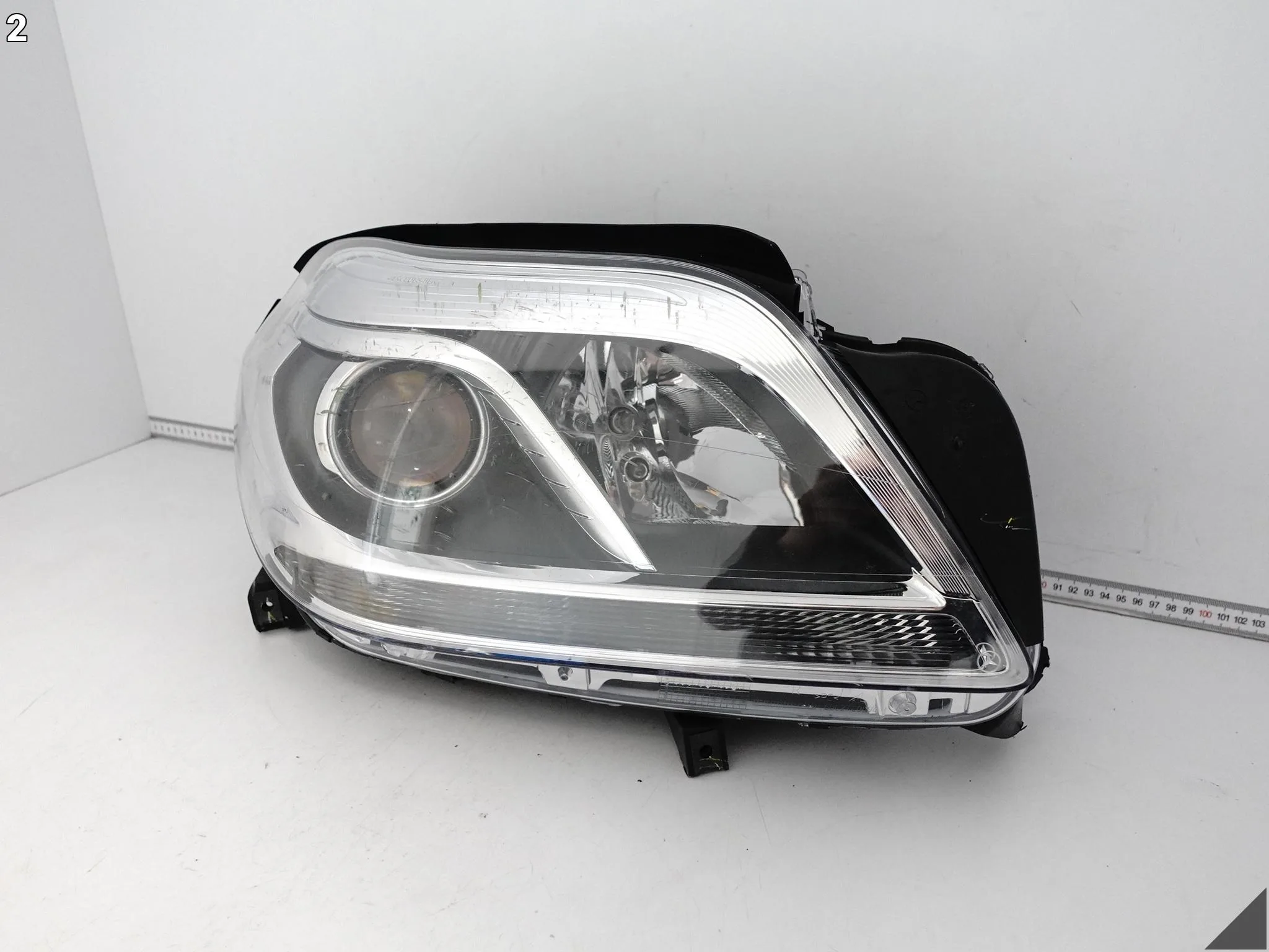 MERCEDES GL II X166 12-15 LAMPA HEADLIGHT ZWYKŁA HALOGEN PRAWA PRZÓD EU abfe8b886108f005c6d46c90984213ac
