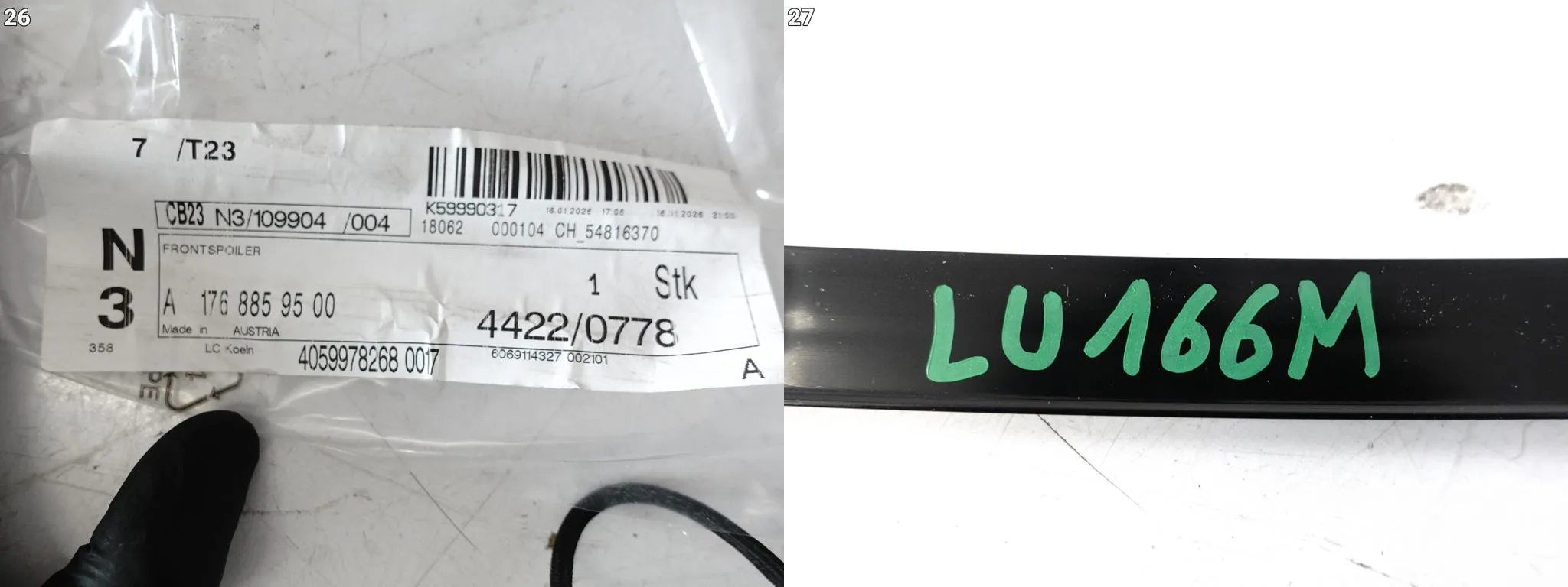 MERCEDES A-KLASA W176 A45 AMG LIFT MOPF 15-18 SPOILER LISTWA ZDERZAK PRZÓD 1082dede2d0430301cd6ea988e902e6a