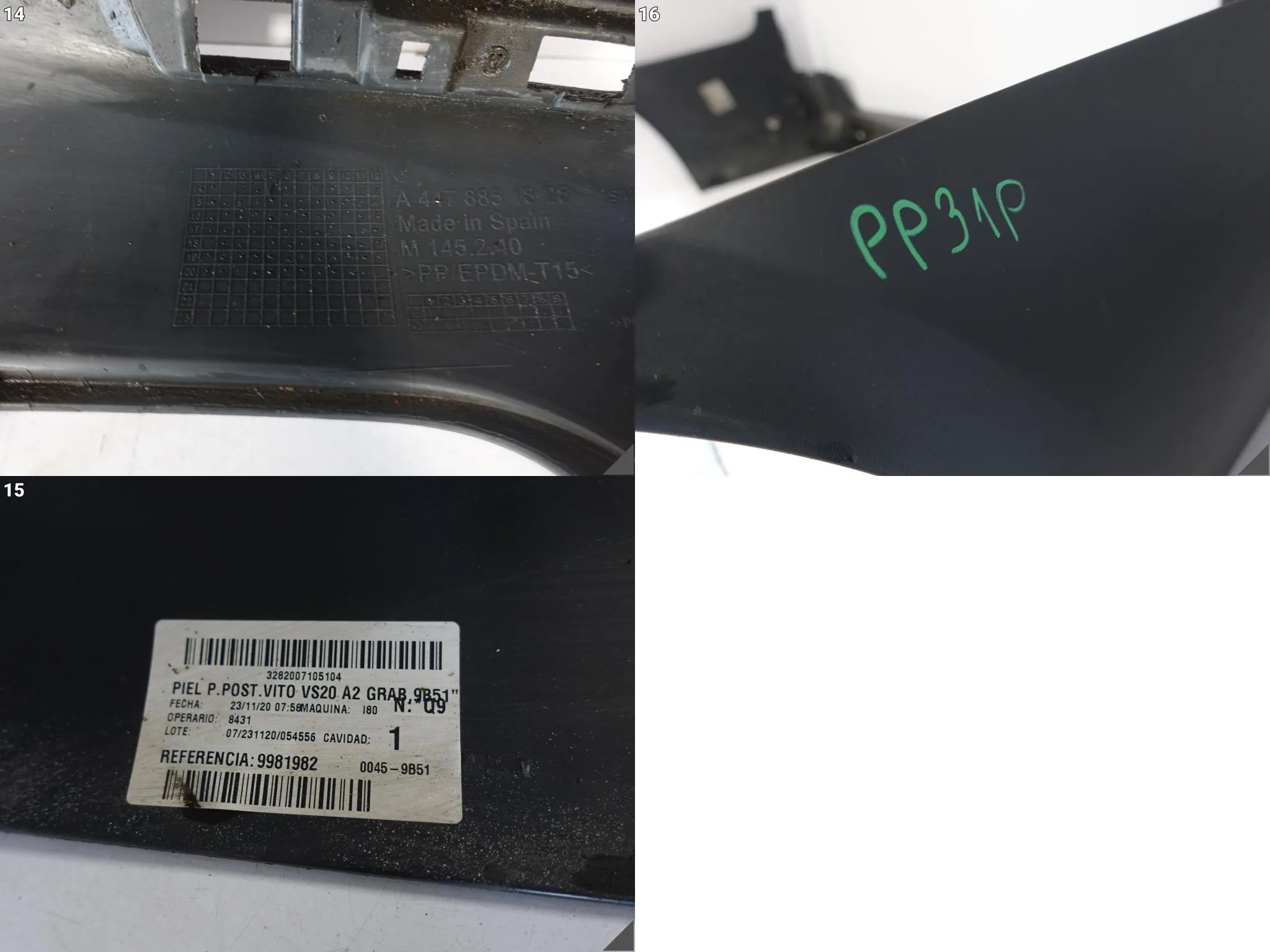 MERCEDES VITO W447 LONG 14-19 ZDERZAK BUMPER TYŁ (6xPDC) A4478800771 7168e89ef332f75bb3c98e1f84e79e8b