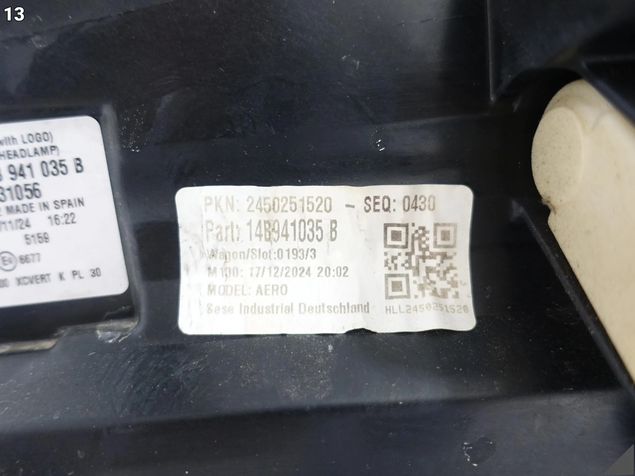 VW ID7 ID.7 14A 14B 23- LAMPA FULL LED IQ.LIGHT LEWA PRZÓD EUROPA dac304c9622fa80ca7e15f2e8a22722b