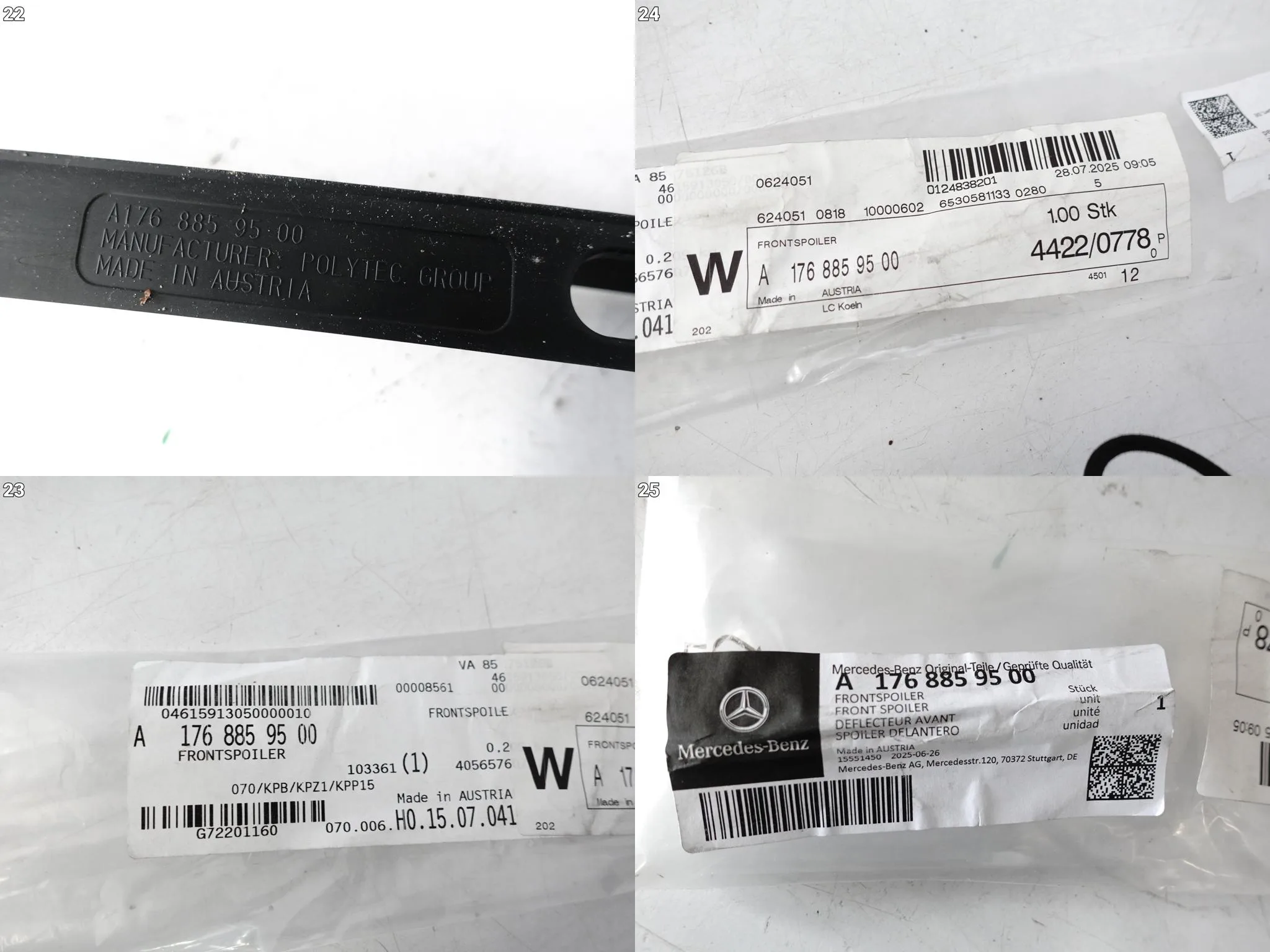 MERCEDES A-KLASA W176 A45 AMG LIFT MOPF 15-18 SPOILER LISTWA ZDERZAK PRZÓD 5ca72aa13bb3eee8f8cb20440015ab03