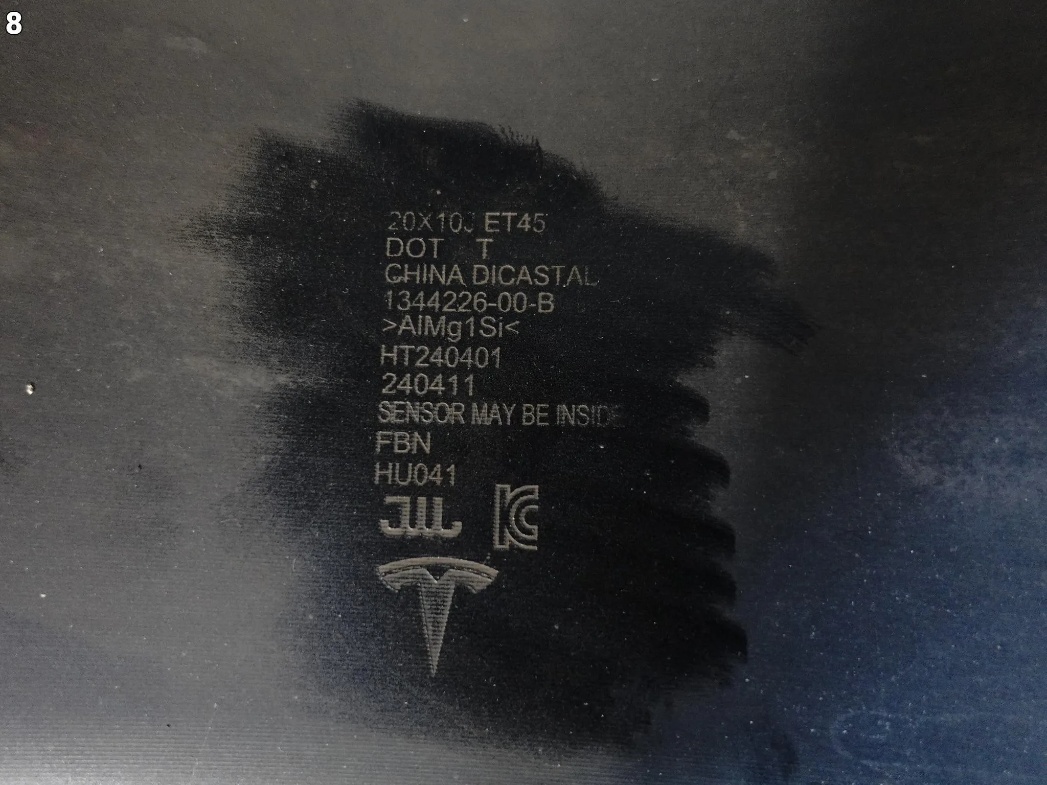 TESLA MODEL 3 HIGHLAND LIFT 23- 10Jx20 ET45 5×114,3 FELGA 1344226-00-B 04676266a438b71c53a183b16aa75838
