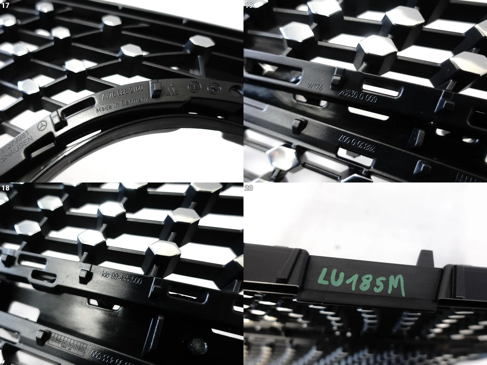 MERCEDES A-KLASA W176 LIFT MOPF AMG 15-18 GRILL ATRAPA KRATKA W ZDERZAK 340cfb081d59640b339091750313856f