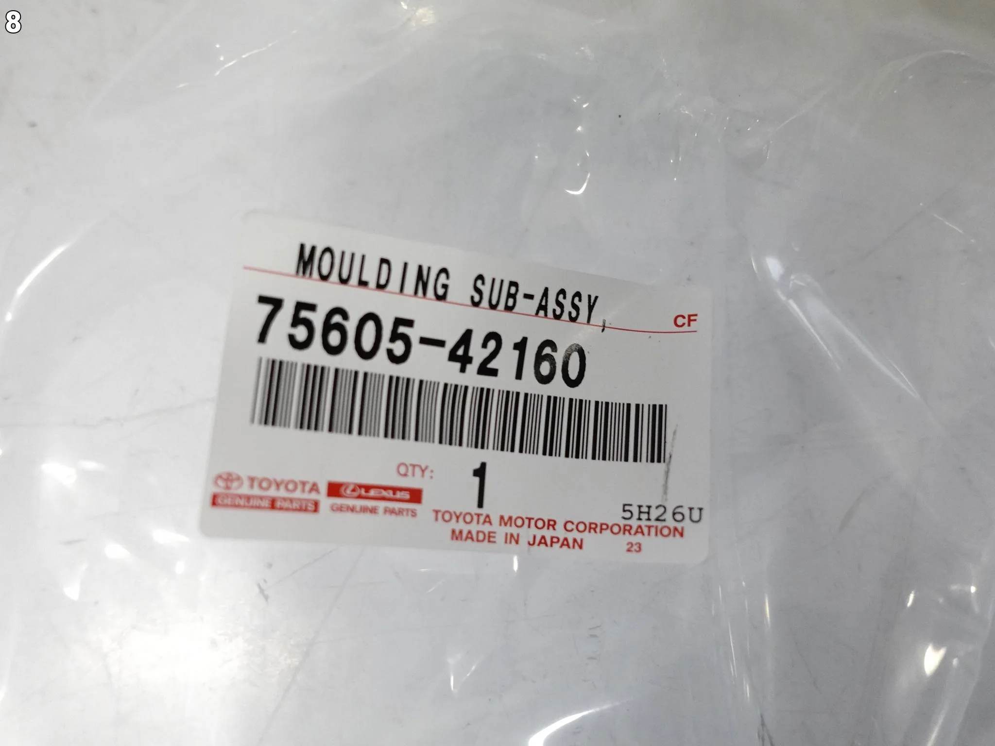 TOYOTA RAV4 V 5 XA50 19- LISTWA OSŁONA NA BŁOTNIK TYŁ PRAWA 75605-42160 ORG c393a056b7431413c258a1166b0ea2ad
